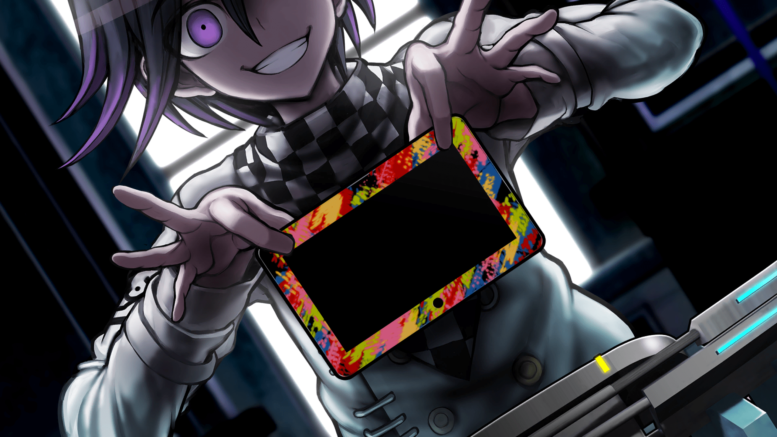 2560x1440 Download 2560x1440 Ouma Kokichi, Danganronpa V Creepy, Anime Games Wallpaper for iMac 27 inch