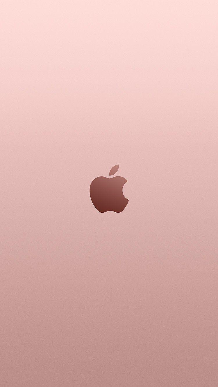 750x1334 iPhone wallpaper. apple pink rose gold minimal illustration art