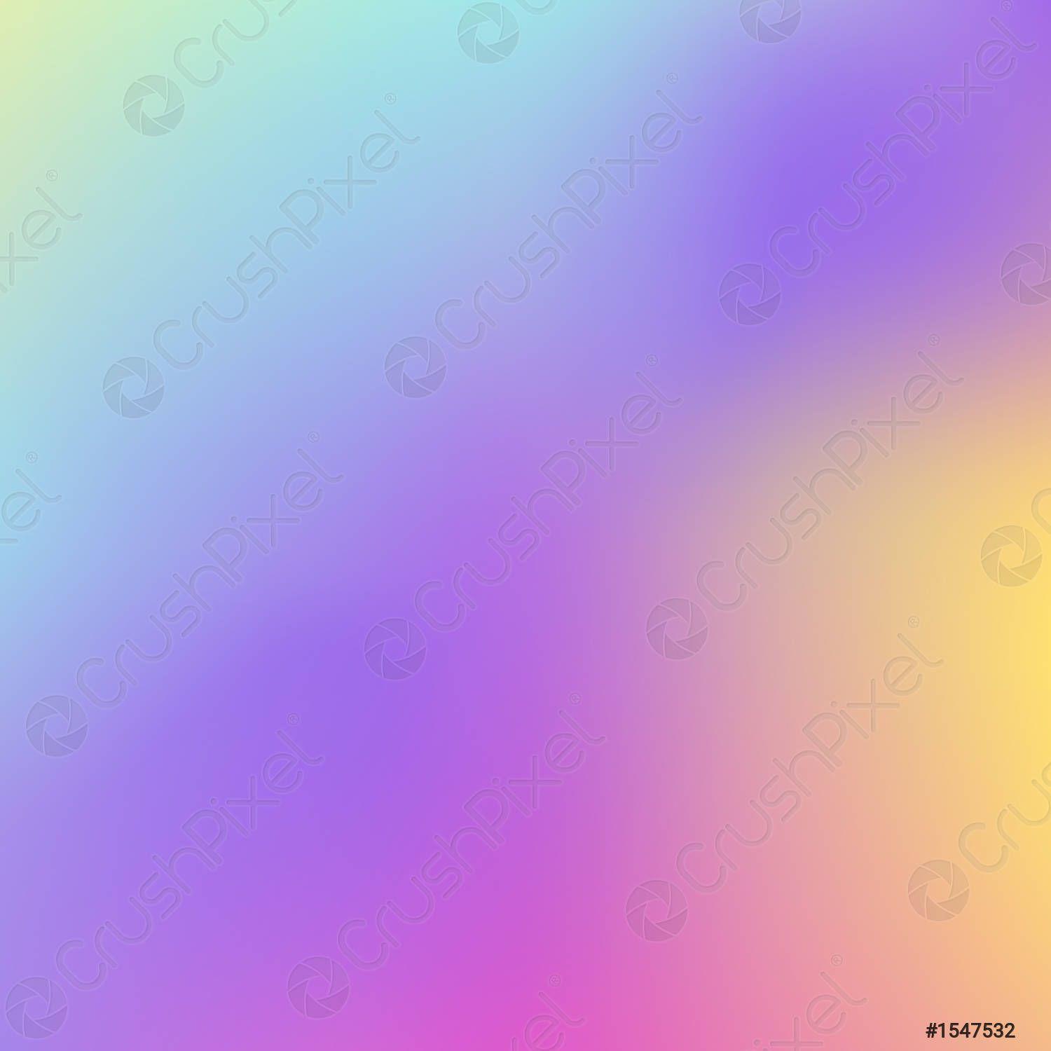 1500x1500 Abstract Holographic Background In Pastel Neon Color Design Blurred Wallpaper, Stock Vector