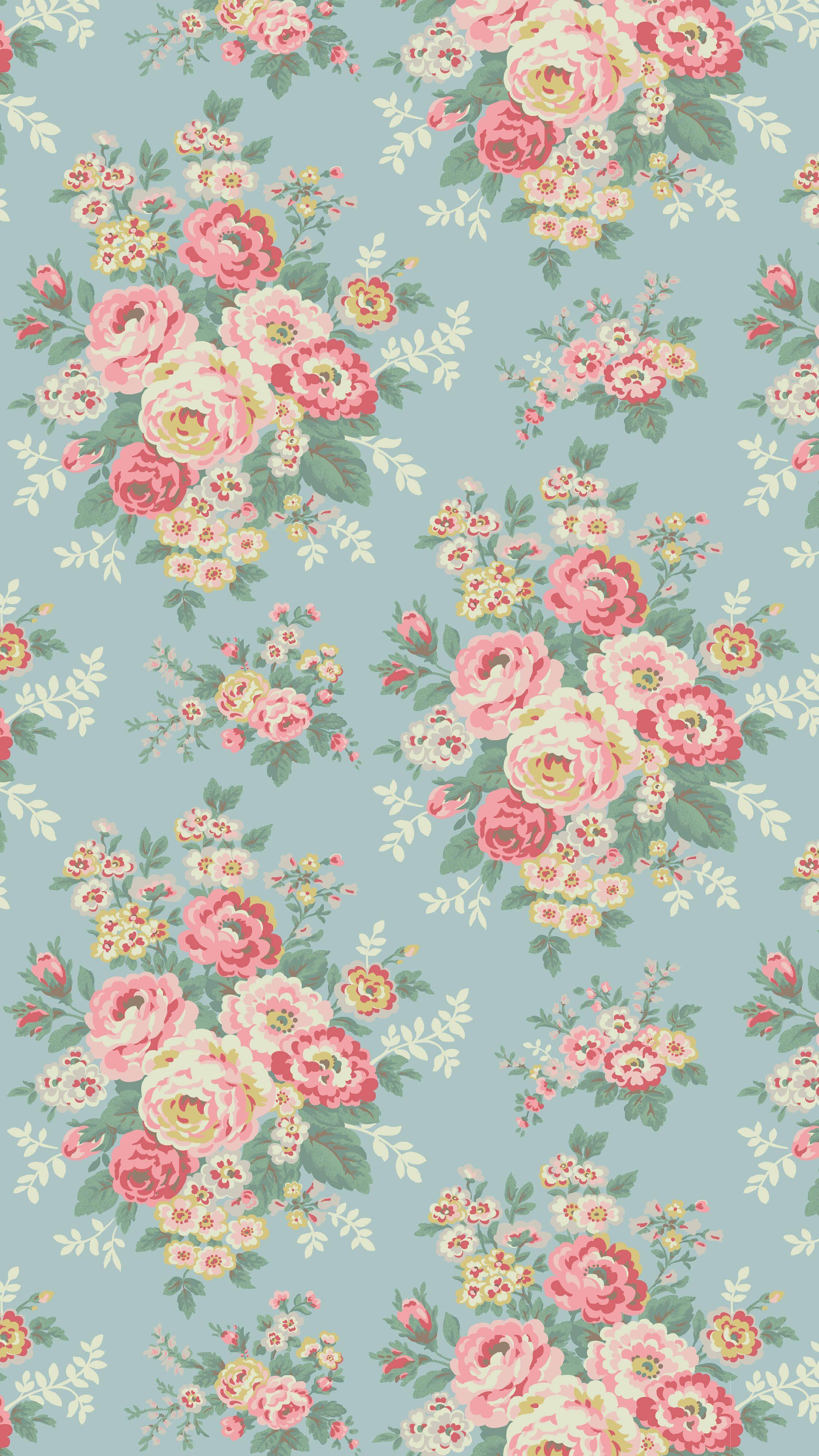 2250x4000 Candy Flowers. Vintage wallpaper patterns, Flower wallpaper, Vintage flowers wallpaper