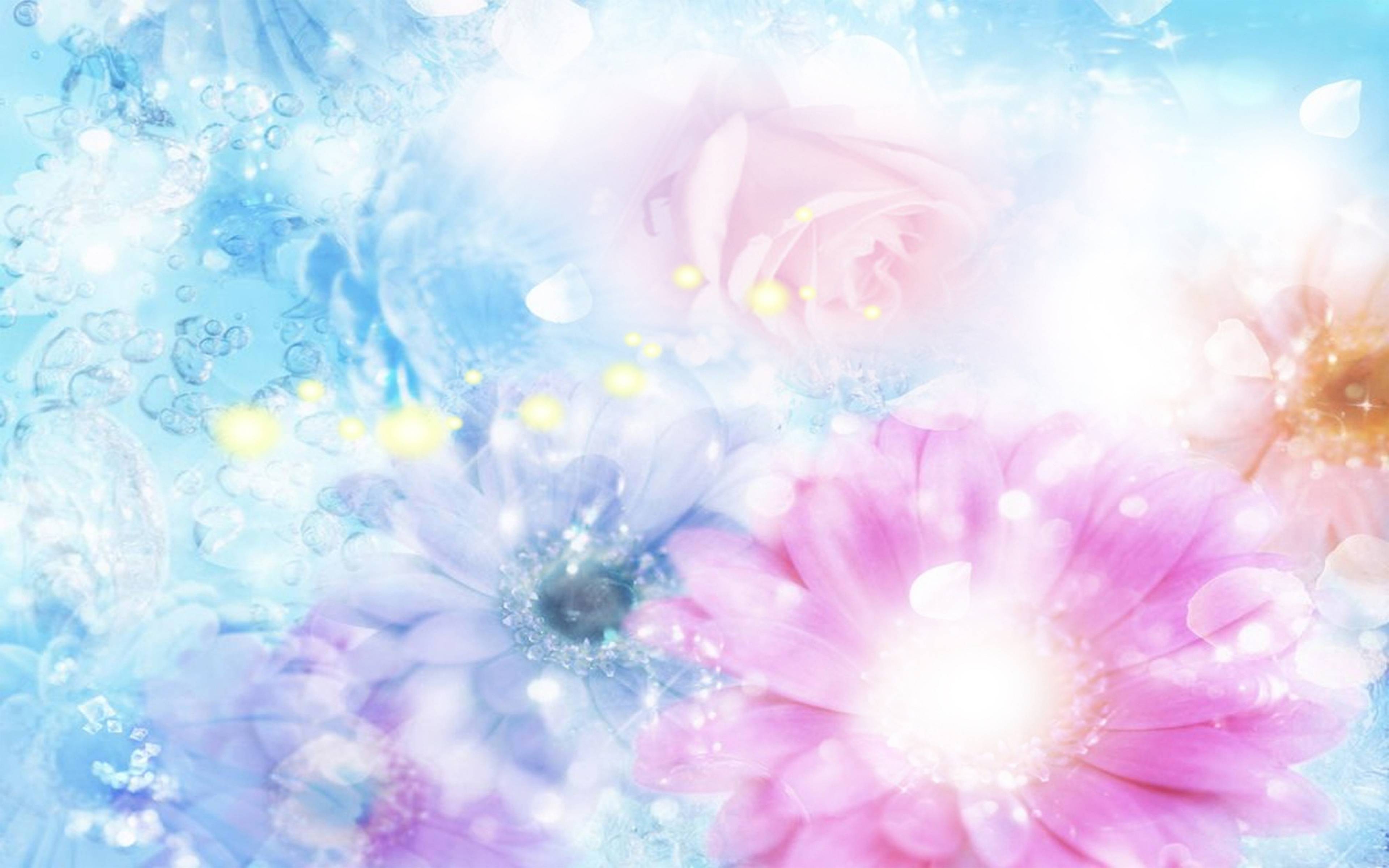 3840x2400 Blue Flower Background