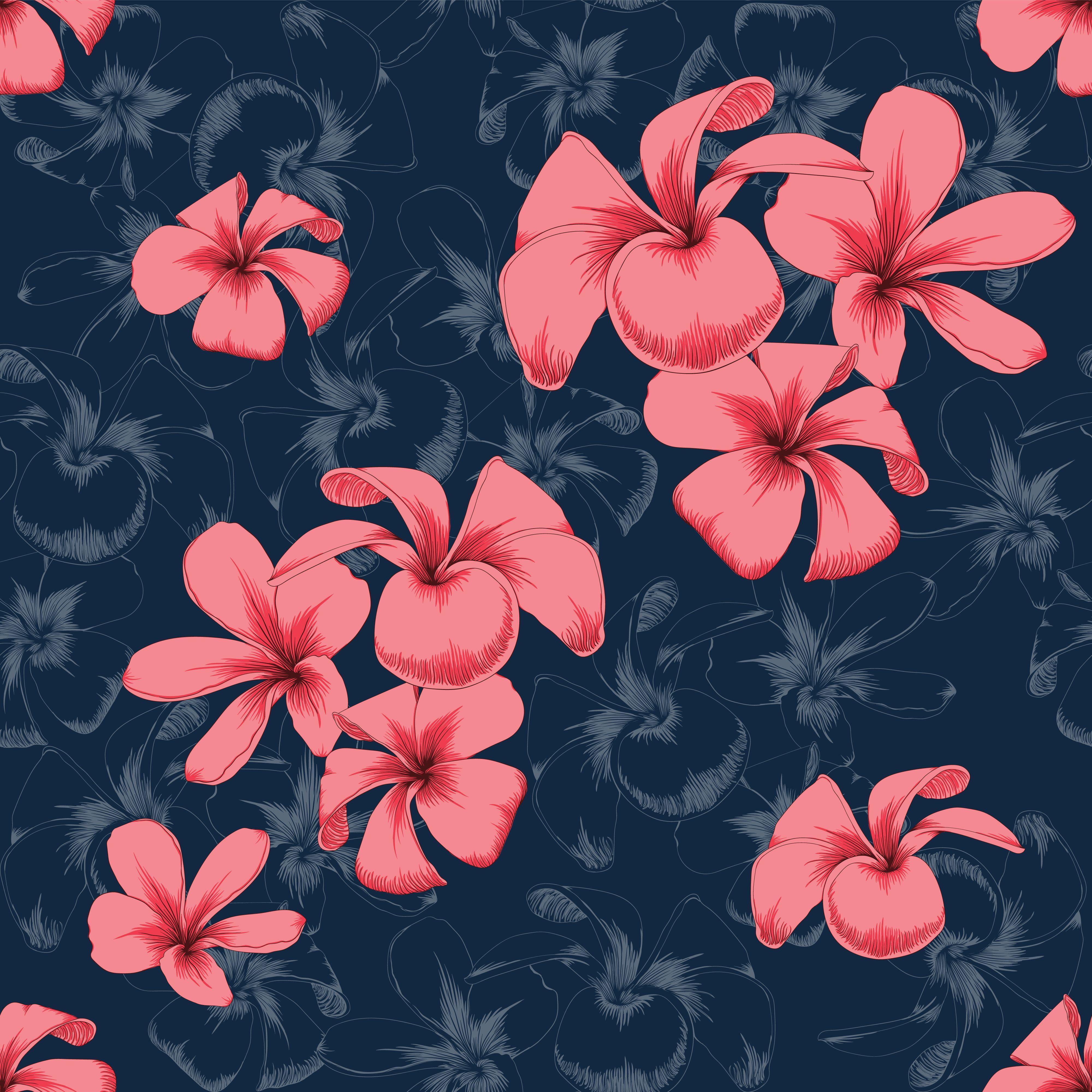 4000x4000 Dark blue flower background Free Vectors, Clipart Graphics & Vector Art