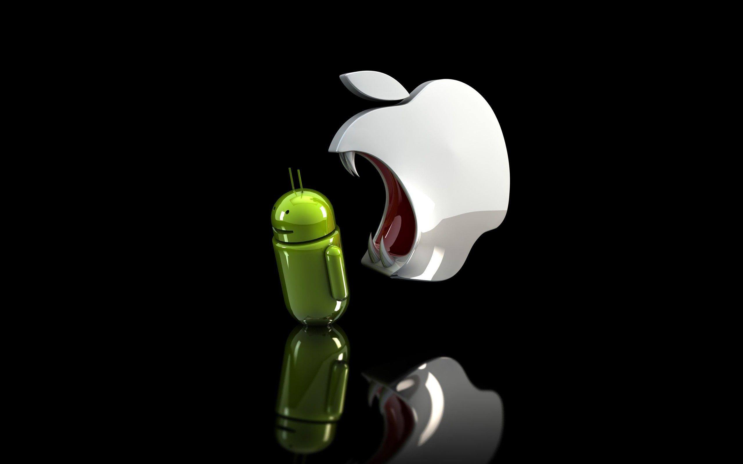 2560x1600 Apple Vs Android Wallpaper