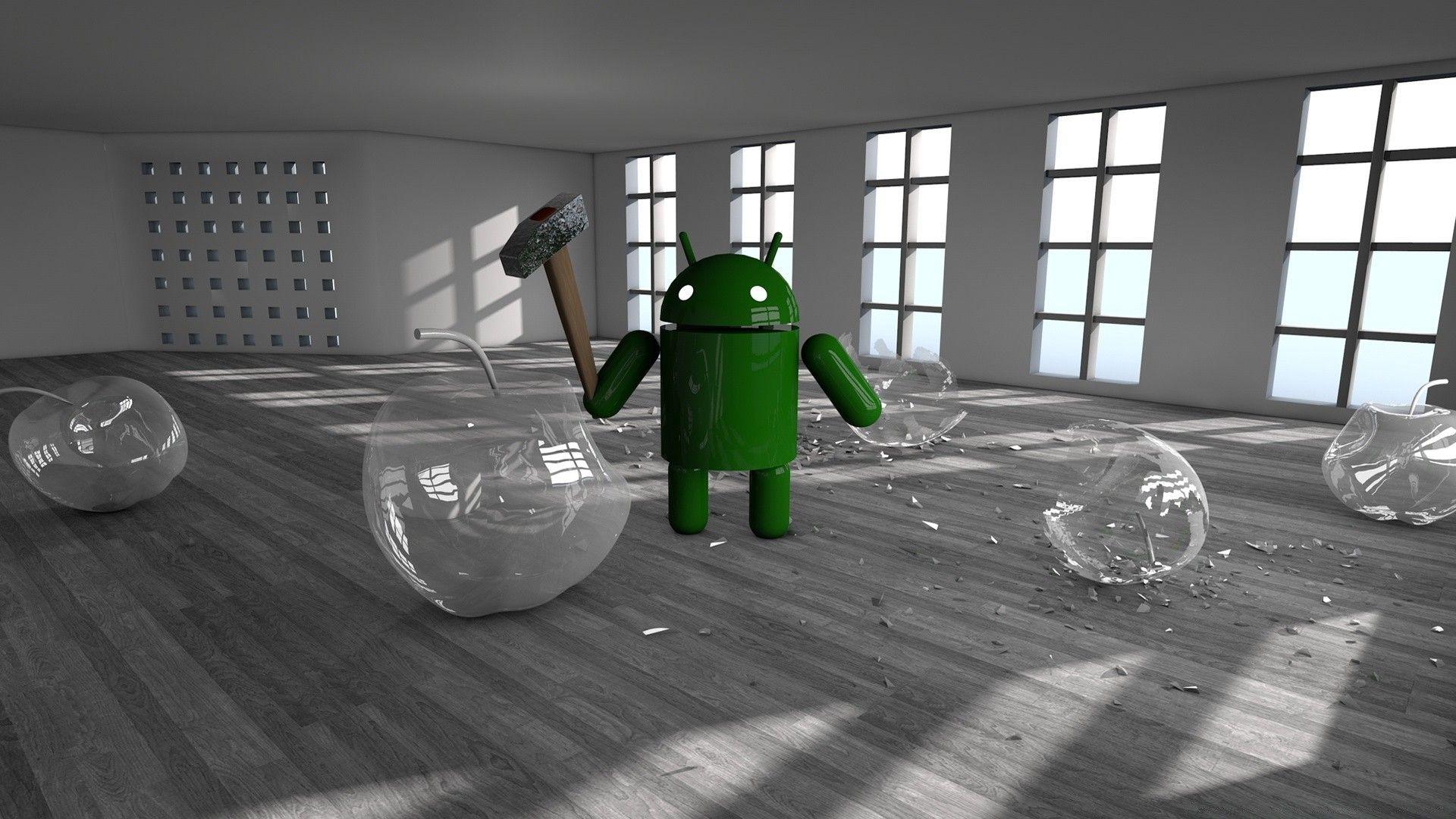 1920x1080 Wallpaper Android vs Apple HD