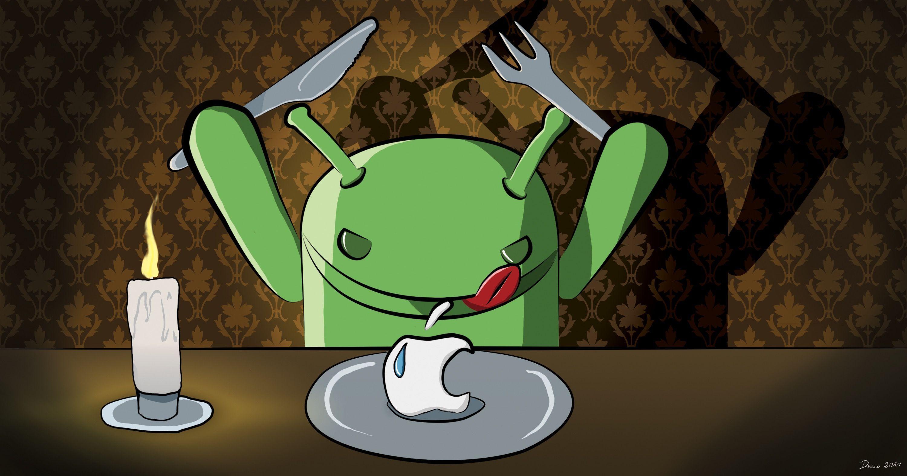 3000x1577 Just for fun. Android vs iphone, Android wallpaper, Android phone wallpaper