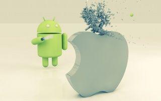 1280x804 Apple vs Android wallpaper. Apple vs Android
