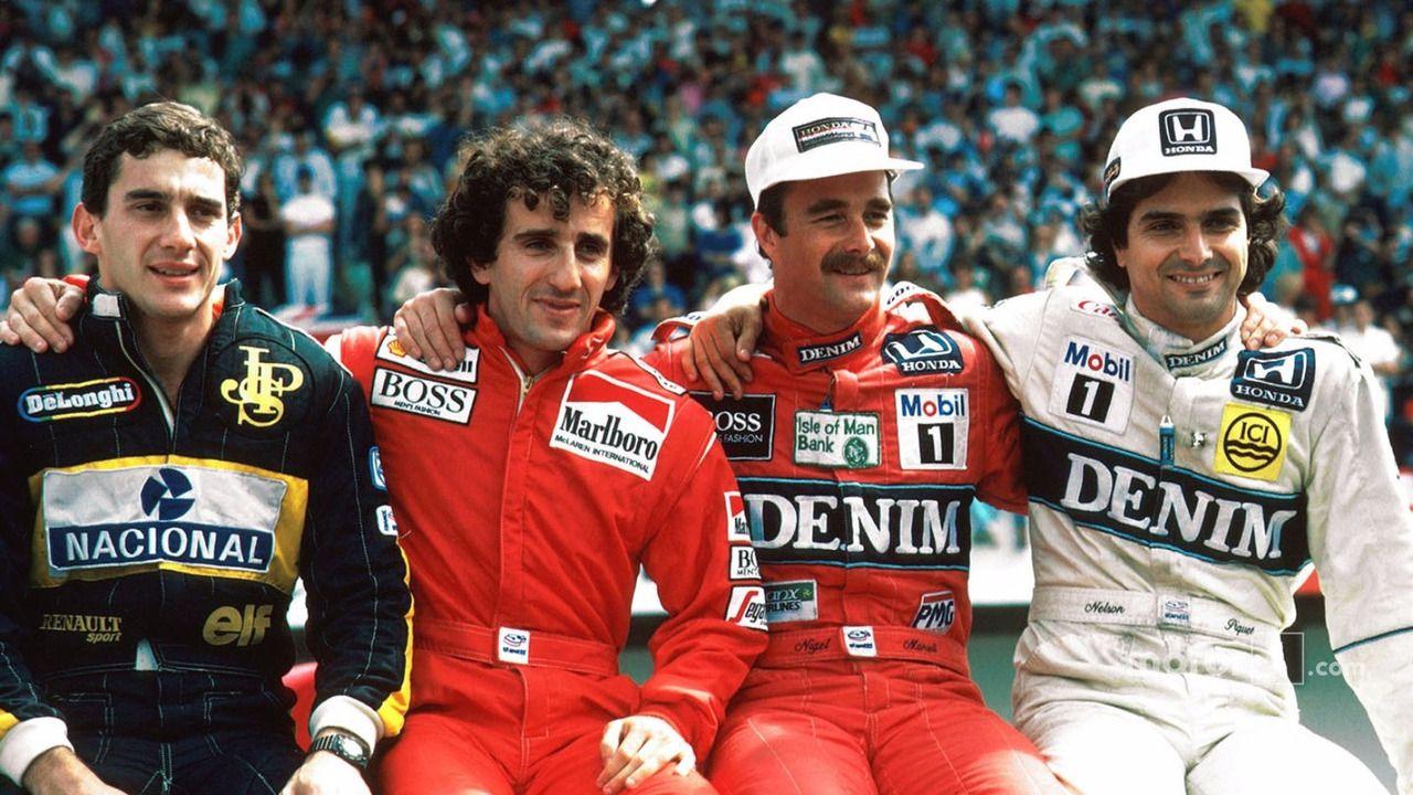 1280x720 World Championship contenders, Ayrton Senna, Lotus, Alain Prost, McLaren, Nigel Mansell, Williams, Nelson PIquet, Williams