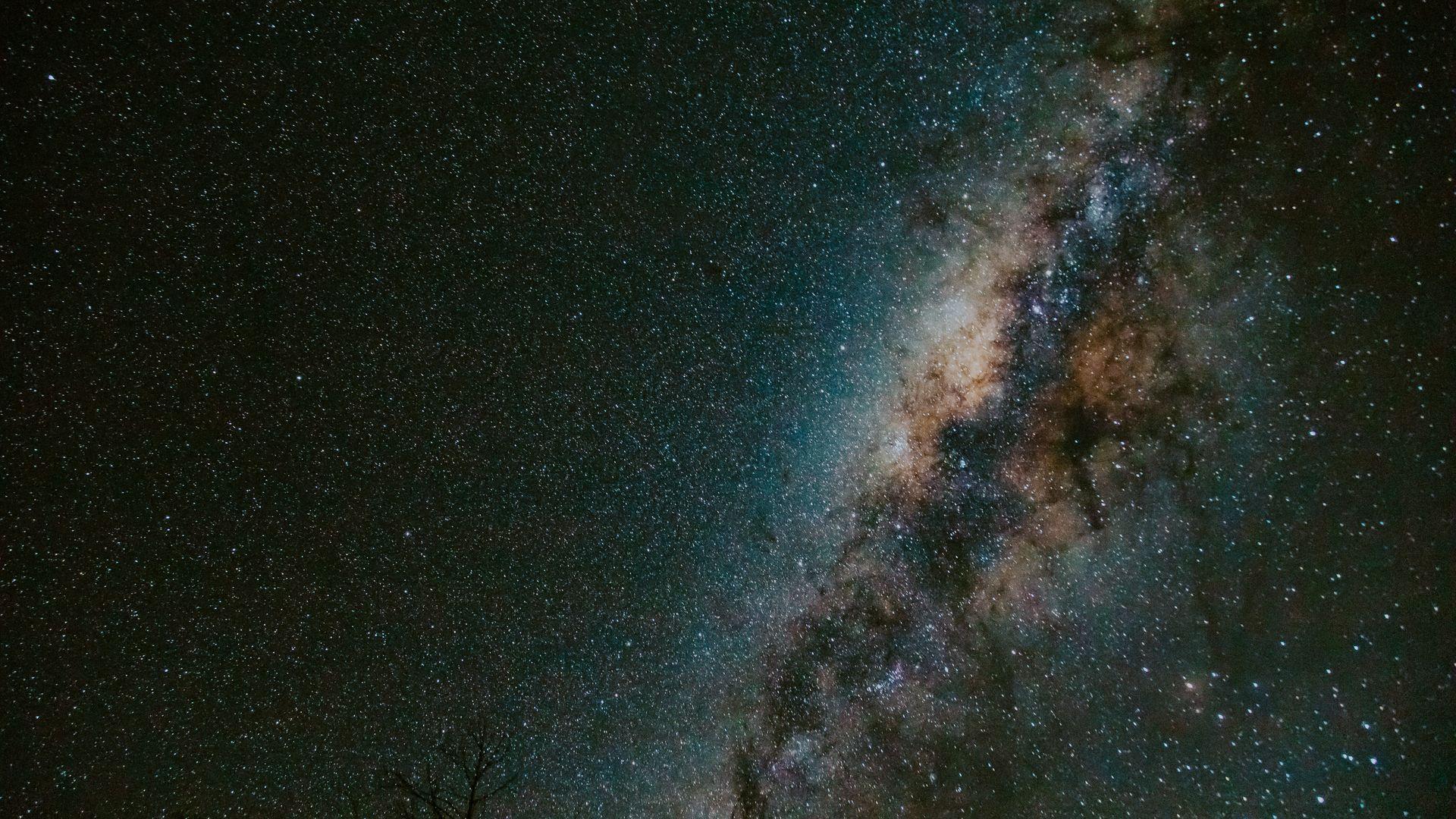 1920x1080 Starry Sky With Milky Way Wallpaper Image High Quality