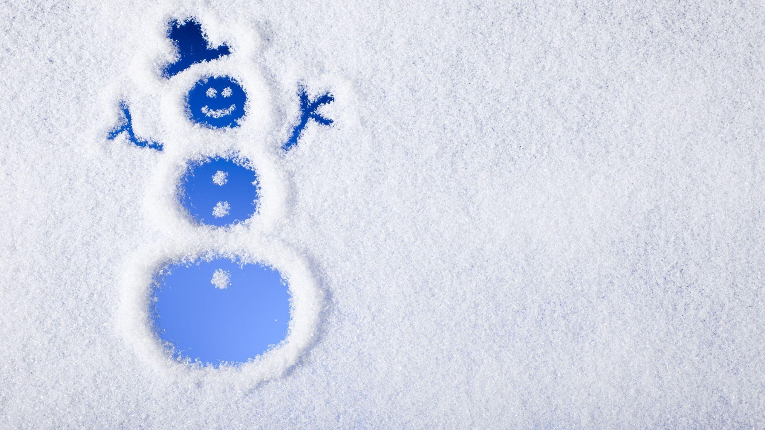 2560x1440 Cute Snowman desktop PC and Mac wallpaper