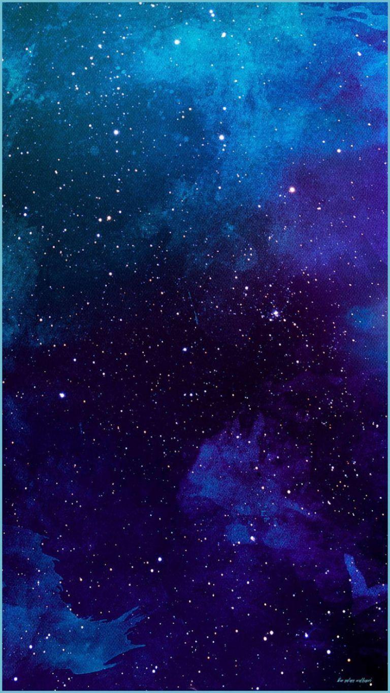 768x1365 HD wallpaper: purple and blue galaxy illustration, digital art galaxy wallpaper
