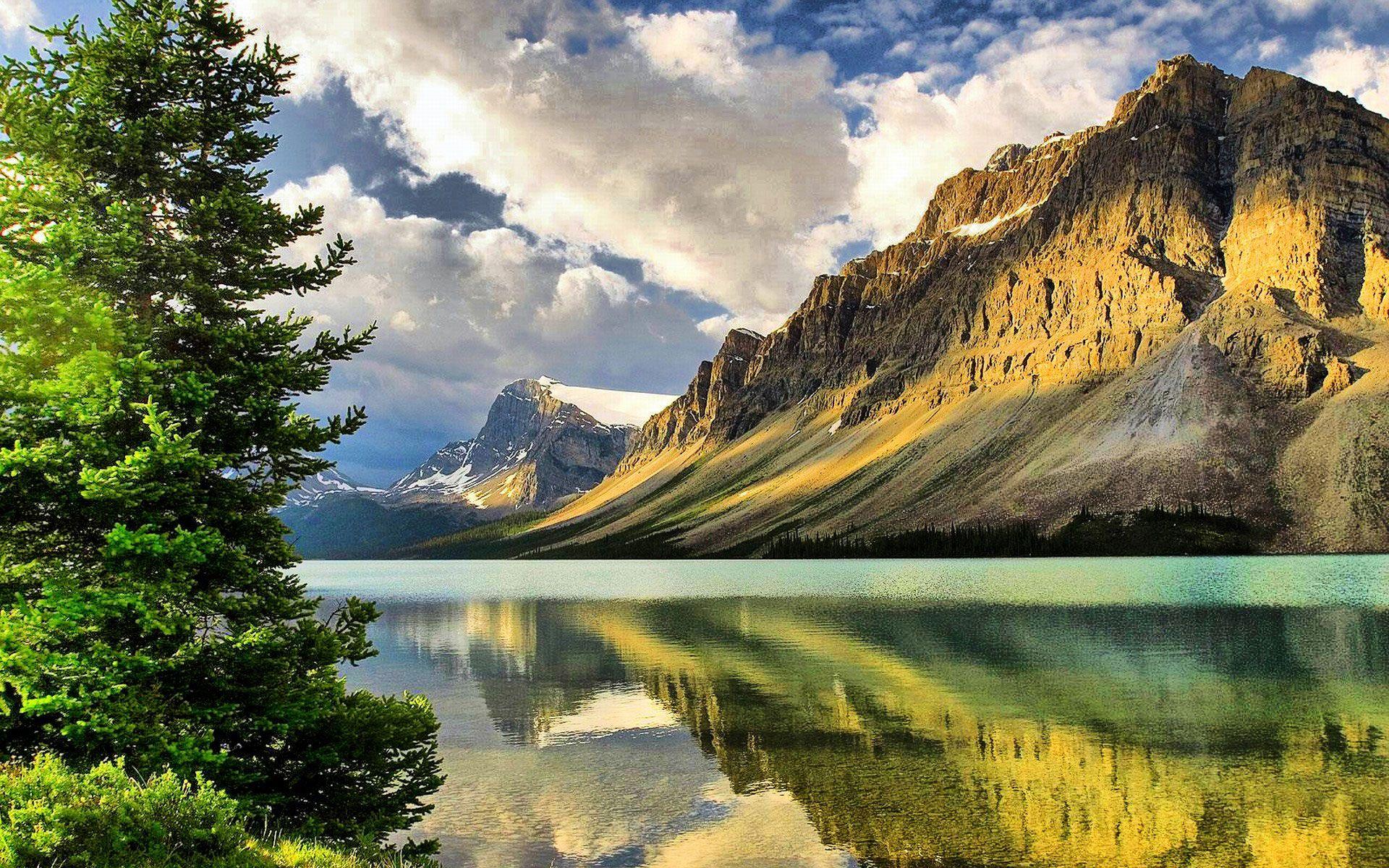 1920x1200 Lovely Mountain Lake Wallpaper. Nature Wallpaper Gallery