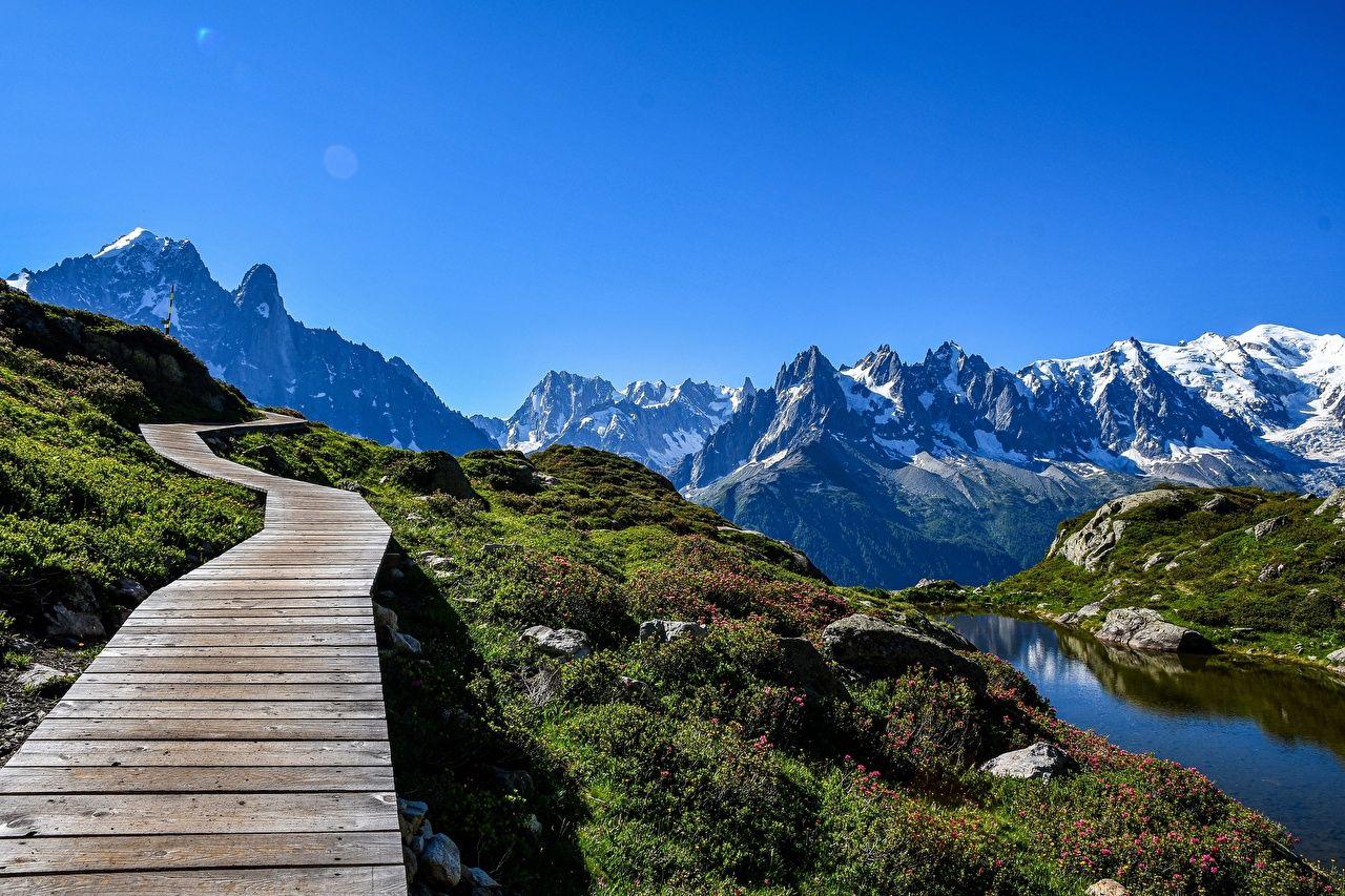 1280x853 Wallpaper Alps France Chamonix, Mont Blanc Nature mountain Sky