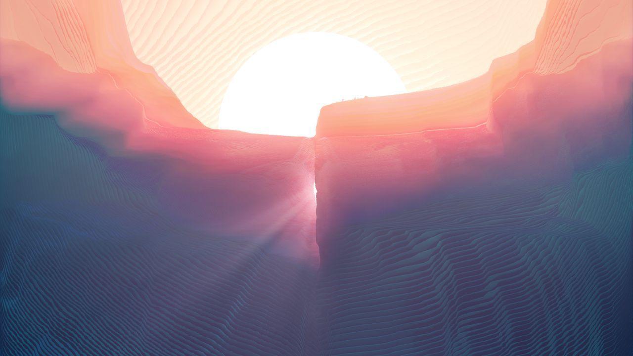 1280x720 Wallpaper Mariner Valleys, Martian surface, Mars, Sunset, 4K, Space,. Wallpaper for iPhone, Android, Mobile and Desktop