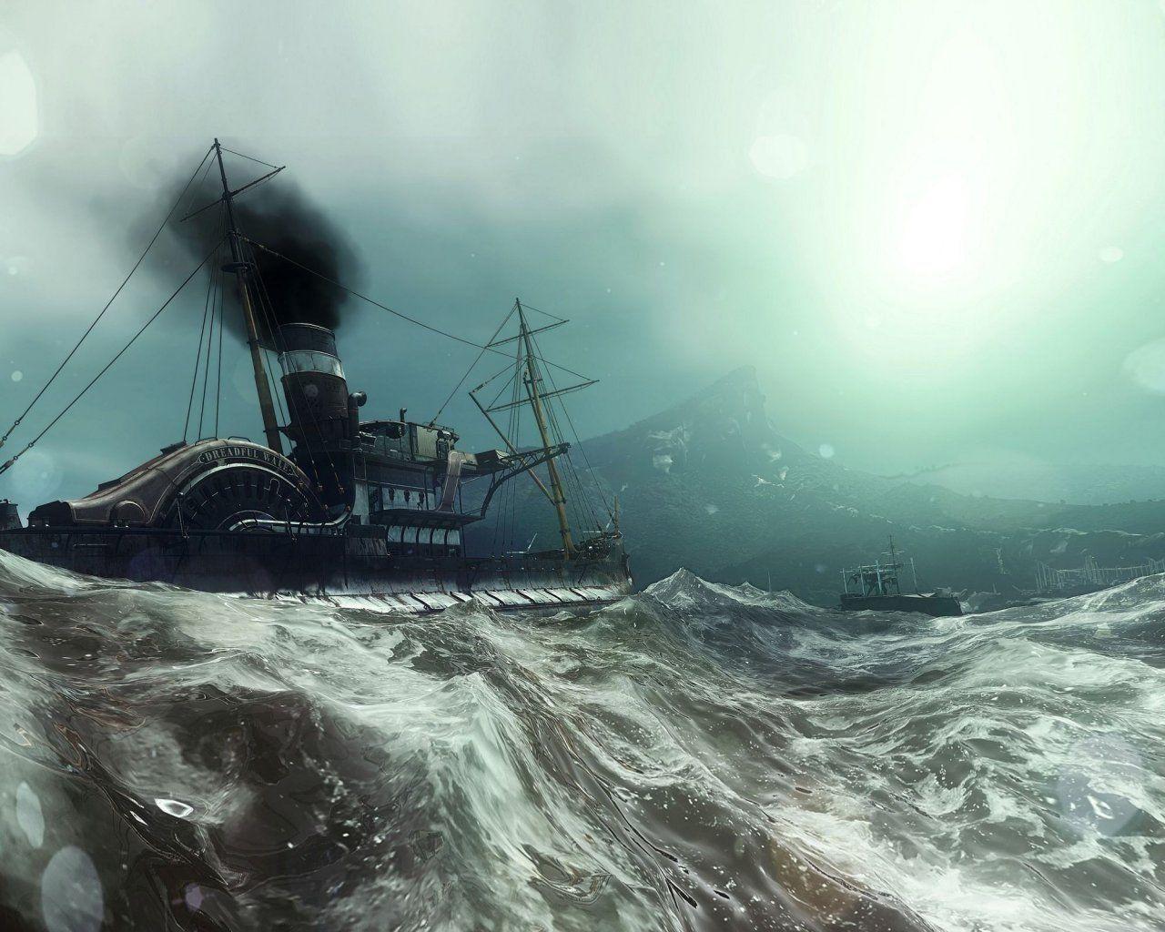 1280x1024 dishonored ship pc playstation ps xboone best games