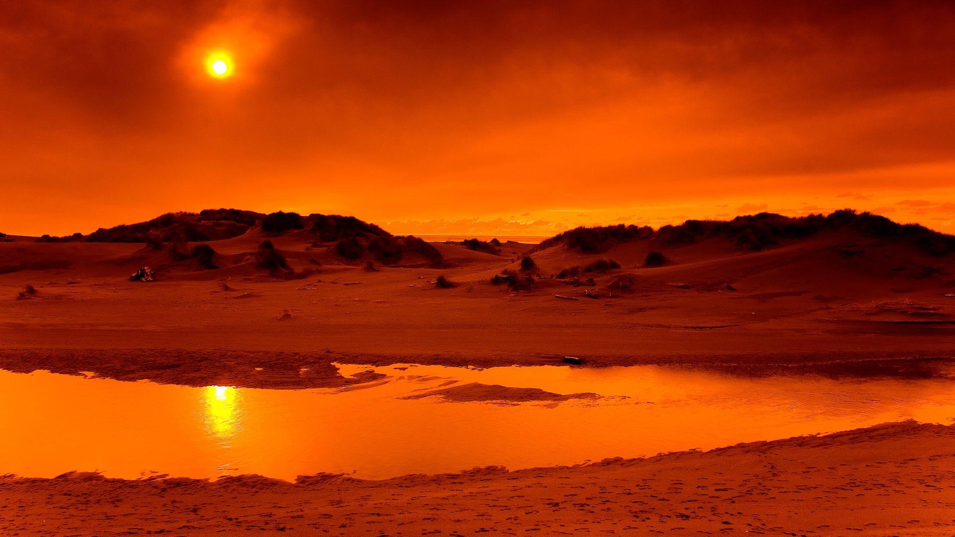 1920x1080 sunset, deserts wallpaper
