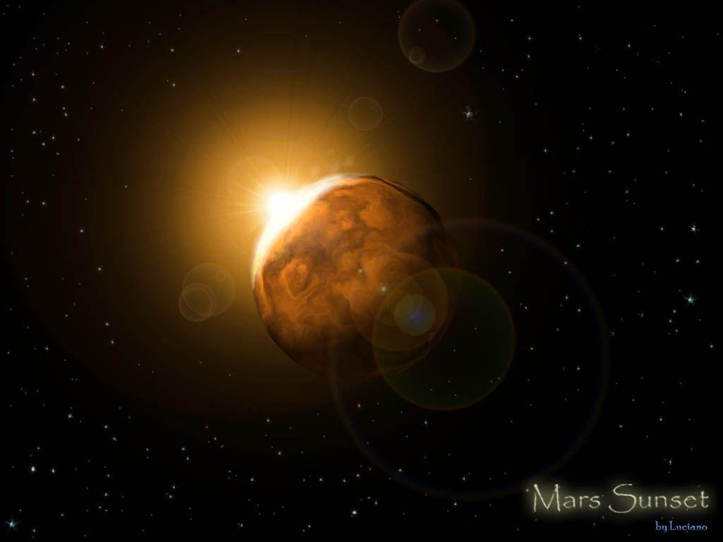 1024x768 Mars Sunset