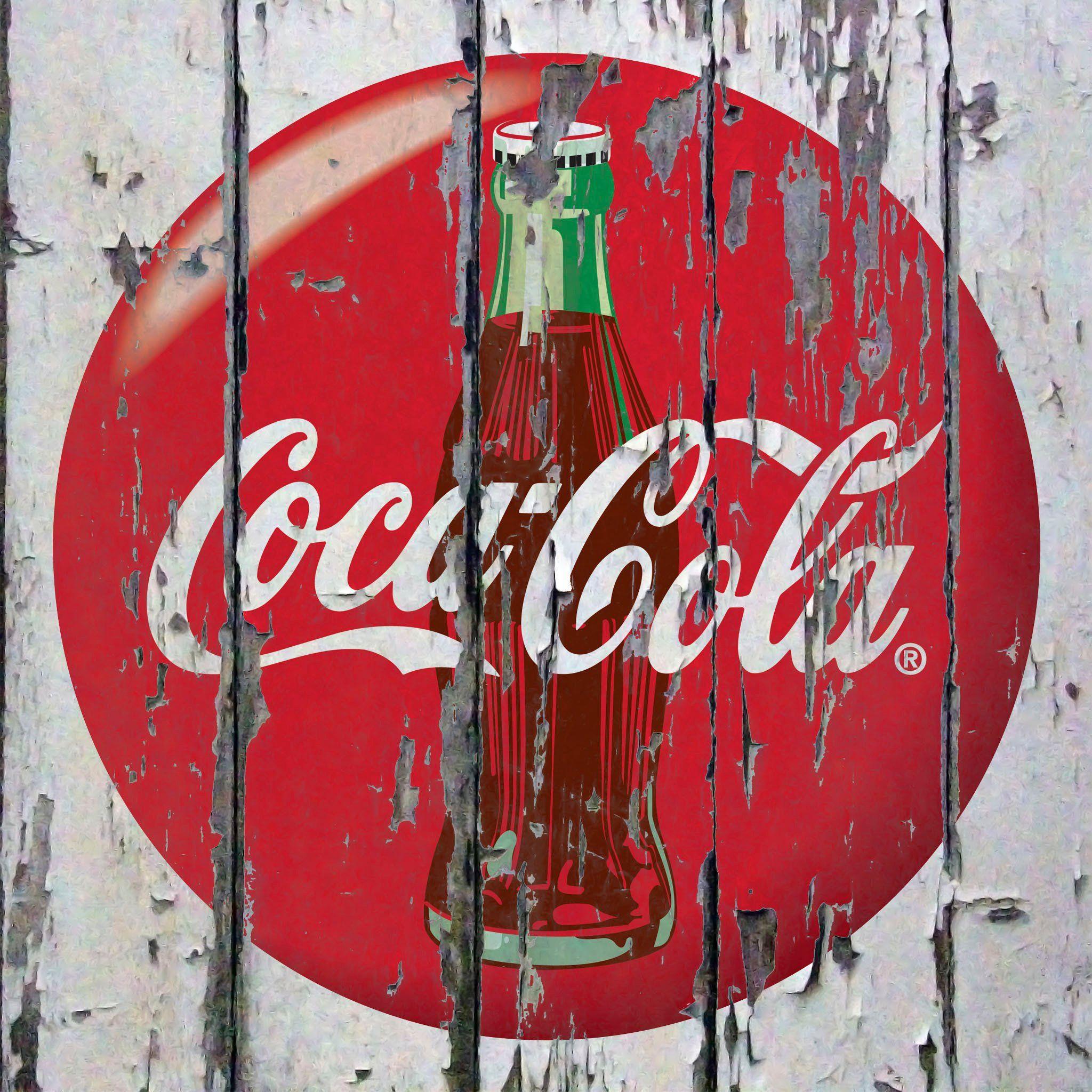 2048x2048 Vintage Coca Cola Wallpaper