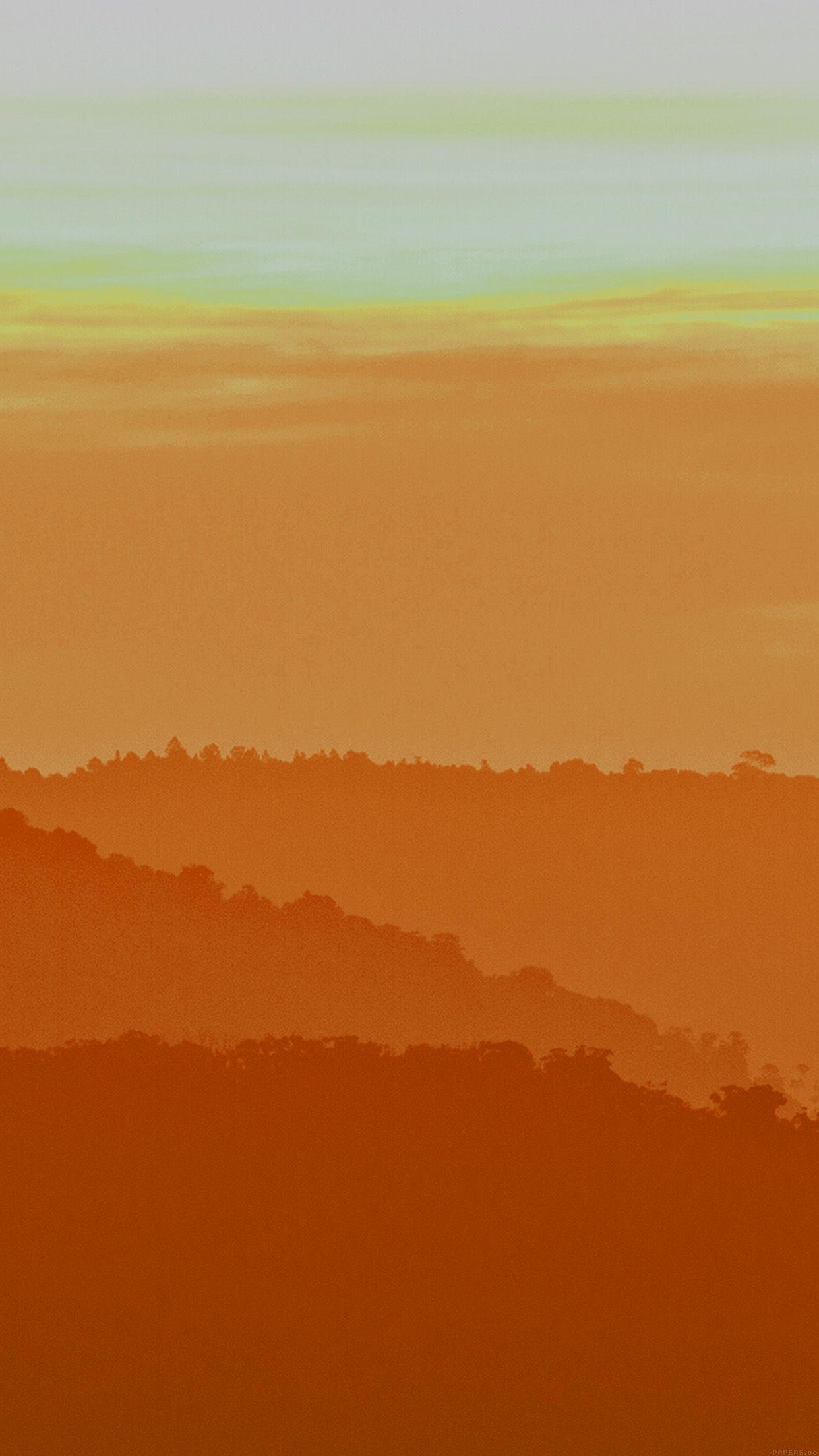 1242x2208 Orange Mountain Light Morning Sunrise Nature