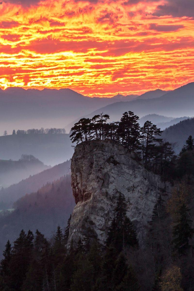 800x1200 Sunrise Mountains Fog Nature iPhone Wallpaper