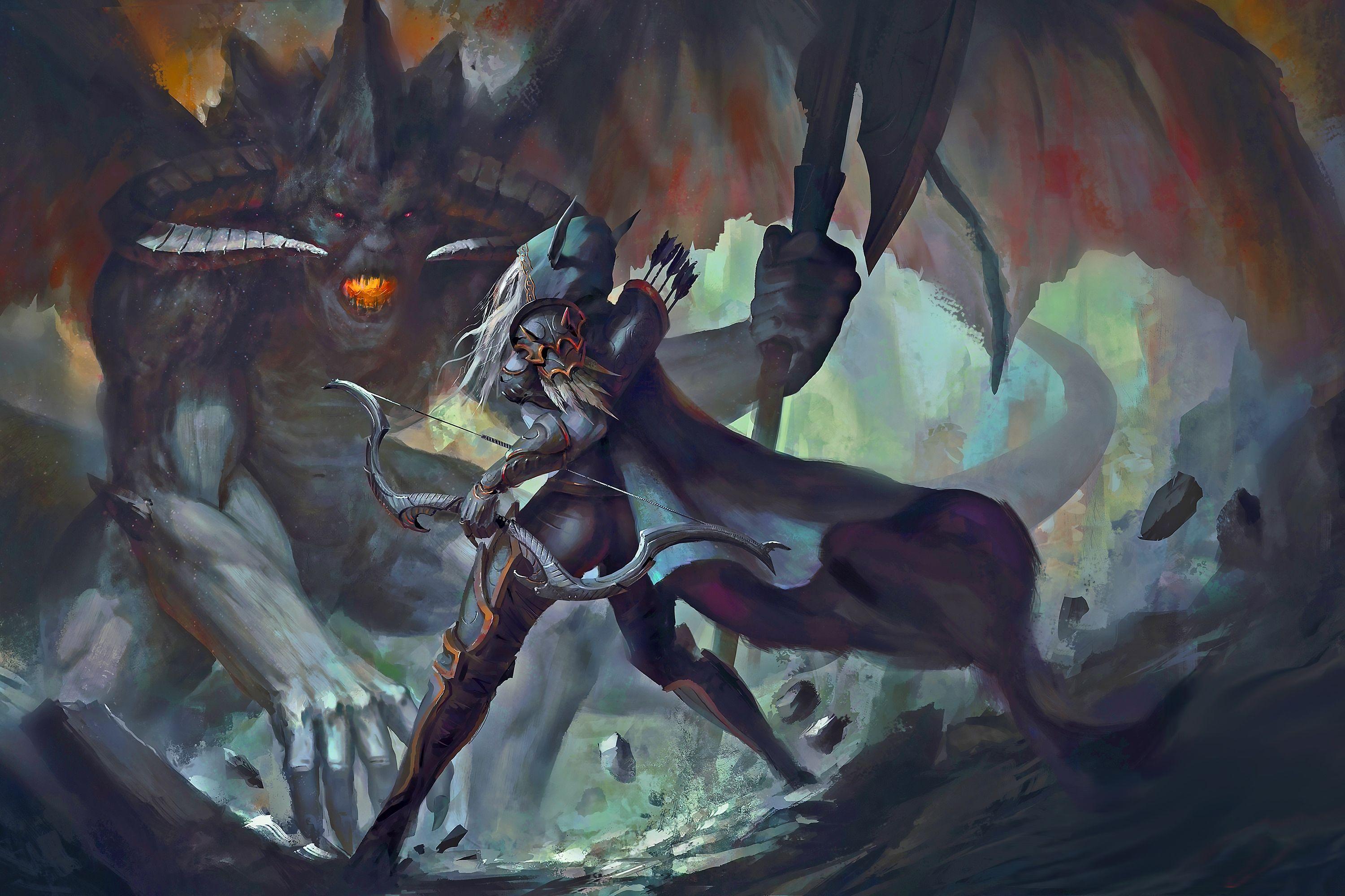 3000x2000 Dark Archer Wallpaper