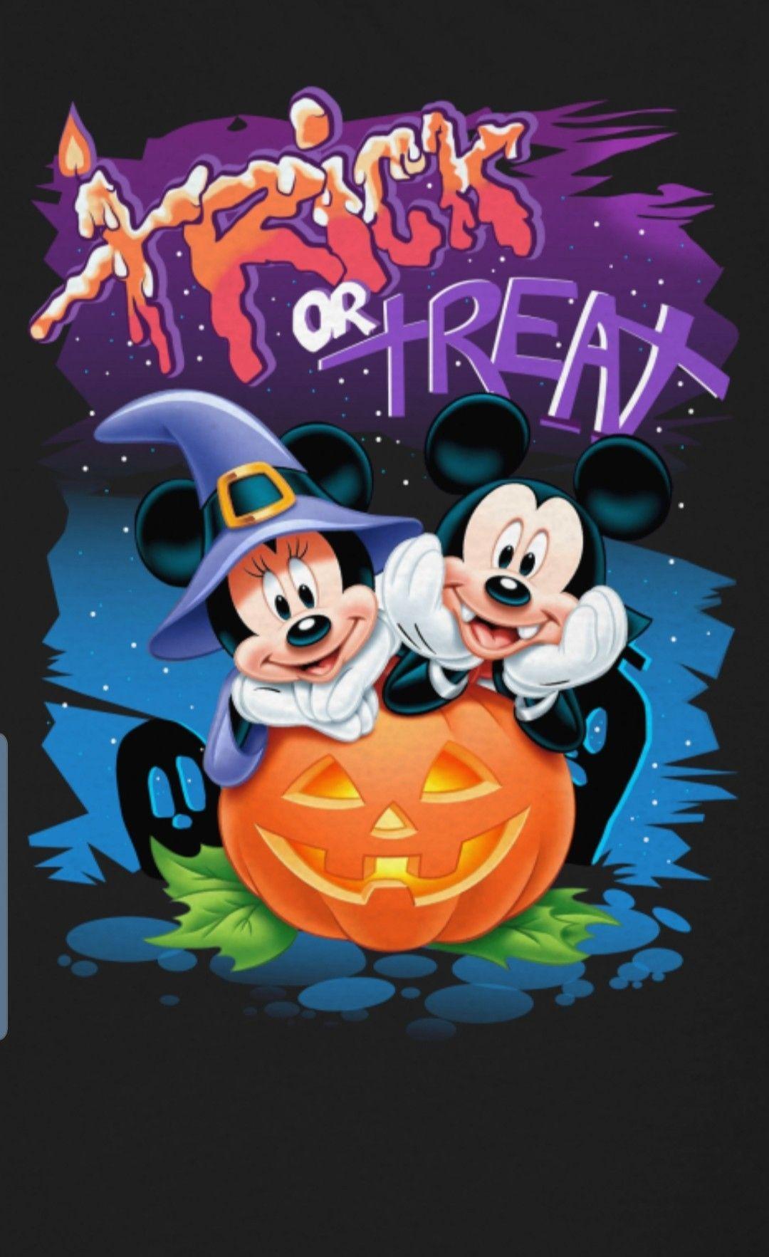 1080x1765 Halloween & Minnie Mouse. Halloween wallpaper iphone, Disney halloween, Disney art