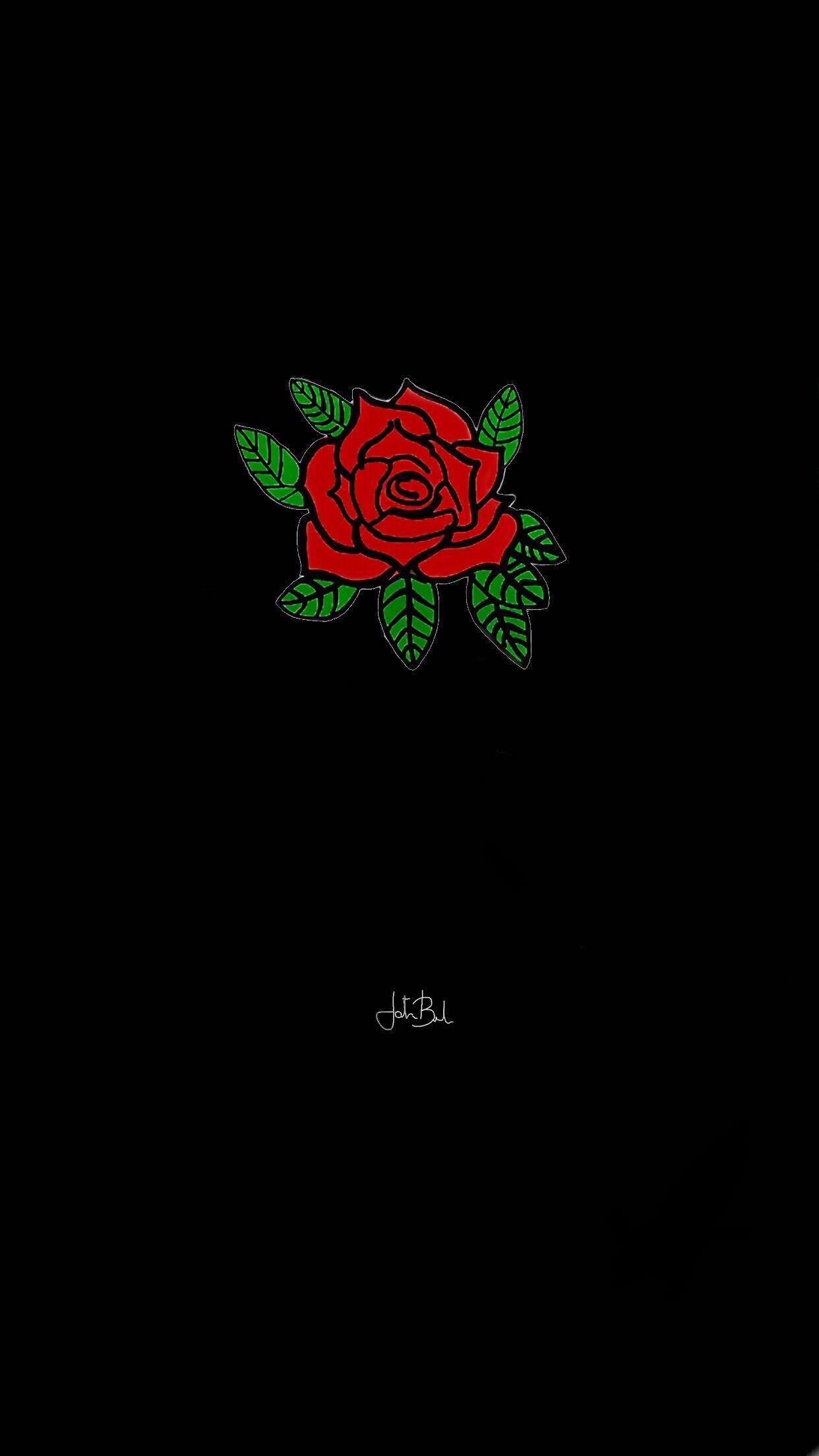 1242x2208 Hypebeast Rose Wallpaper Free Hypebeast Rose Background - Rose wallpaper, Black wallpaper, Red wallpaper