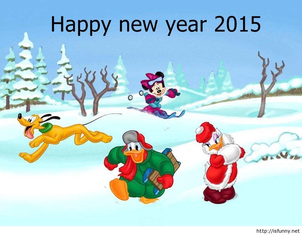 1024x798 Mickey Mouse New Years Wallpaper