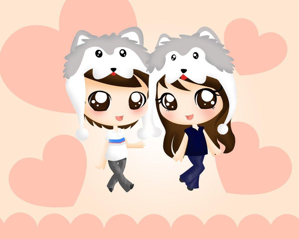 1024x819 cute chibi couple
