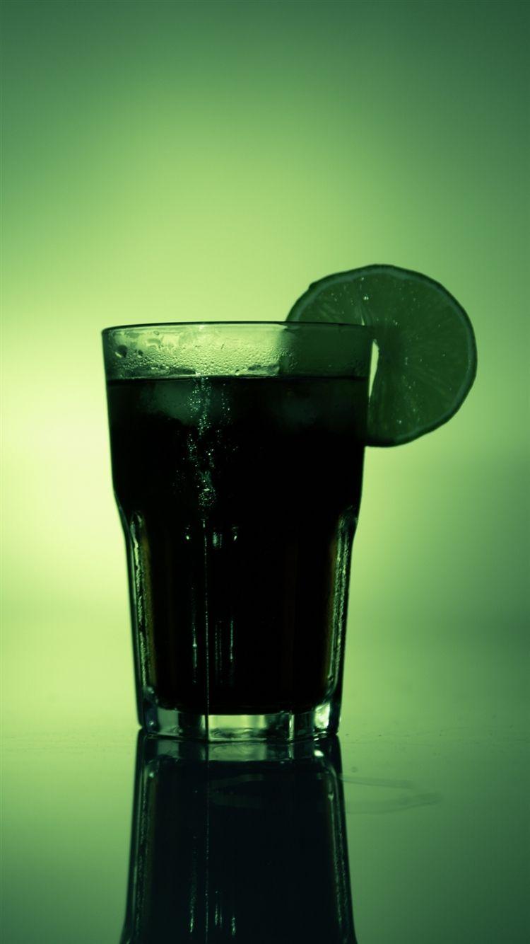 750x1334 Cocktail Beverage Lime Shadows iPhone 8 Wallpaper Free Download