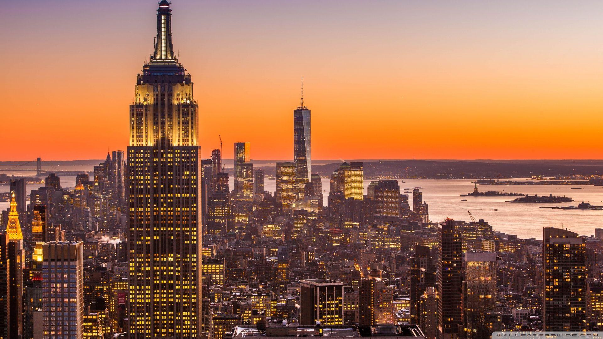 1920x1080 New York City Aerial View Ultra HD Desktop Background Wallpaper for 4K UHD TV : Widescreen & UltraWide Desktop & Laptop : Multi Display, Dual Monitor : Tablet