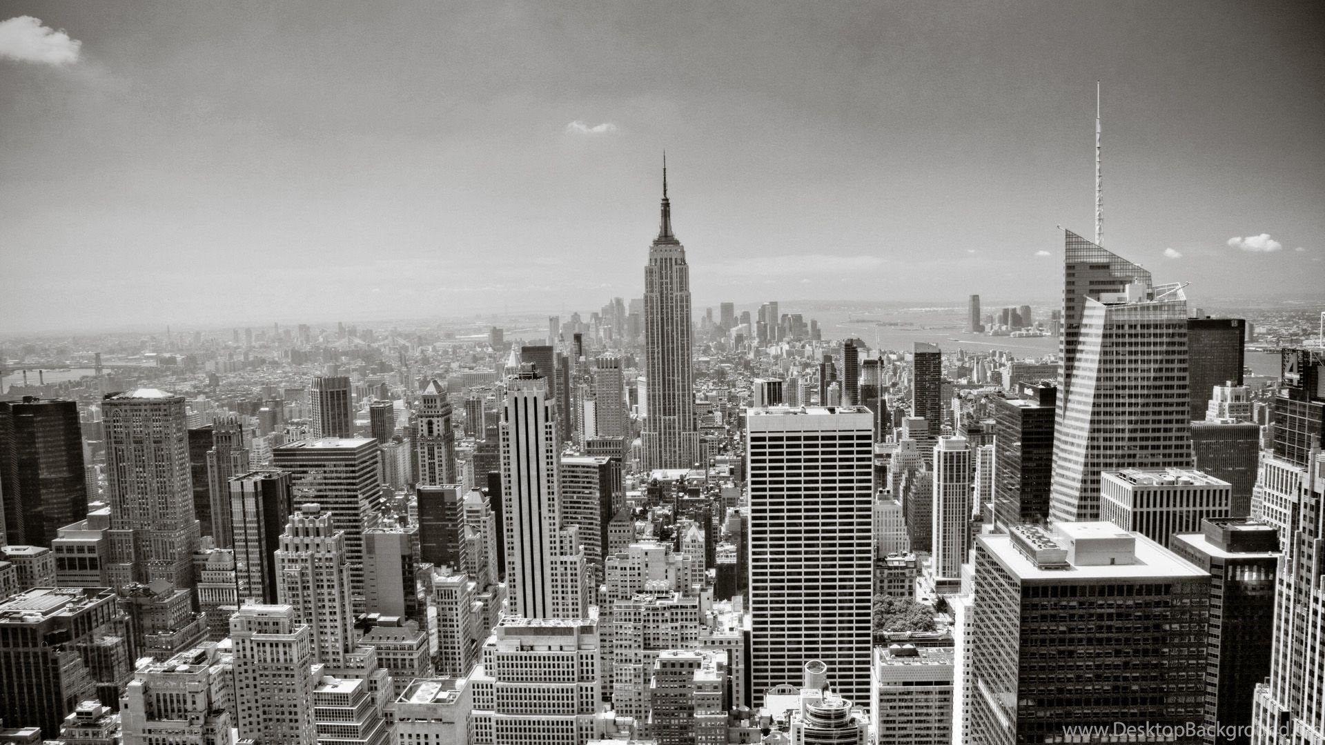 1920x1080 High Resolution Black And White New York Skyline Wallpaper HD 3. Desktop Background