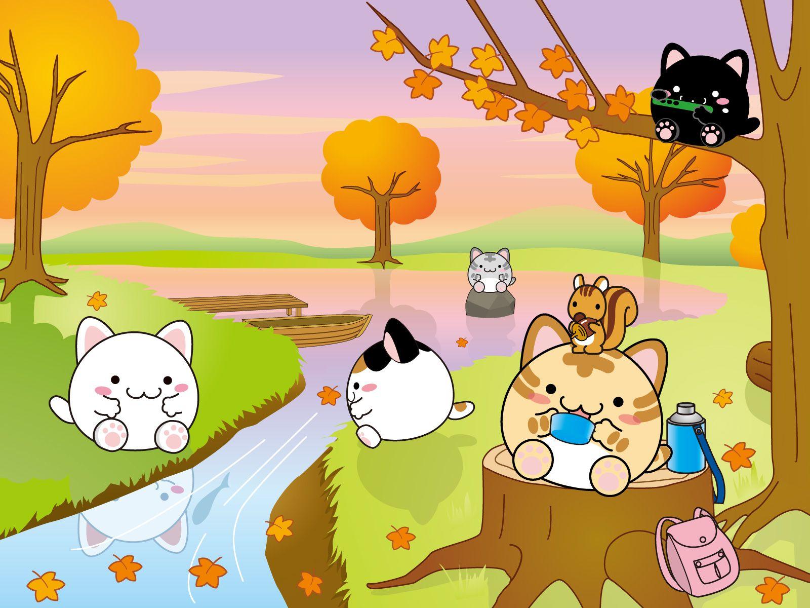 1600x1200 cat wallpaper chibi