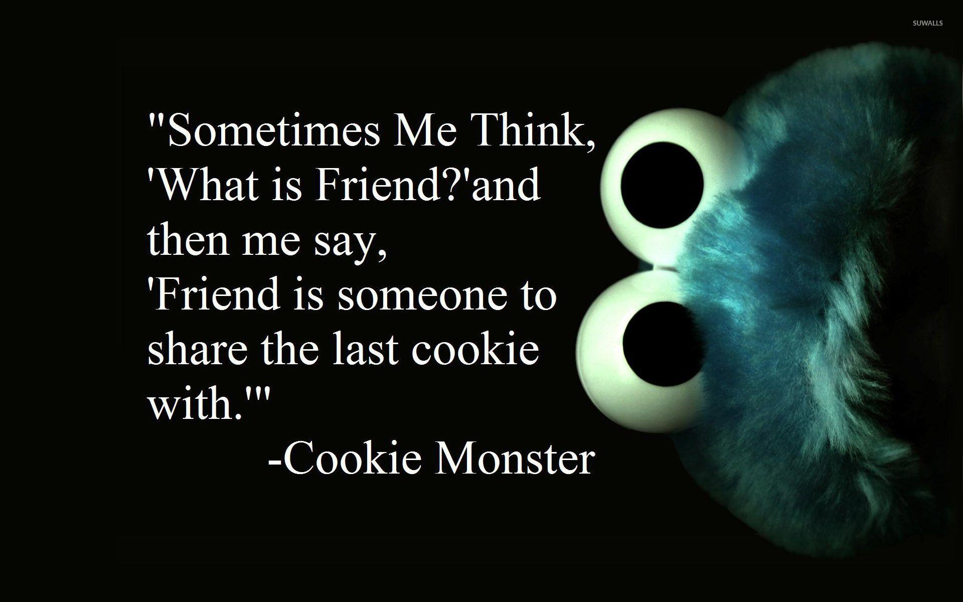 1920x1200 Cookie Monster about friends wallpaper wallpaper