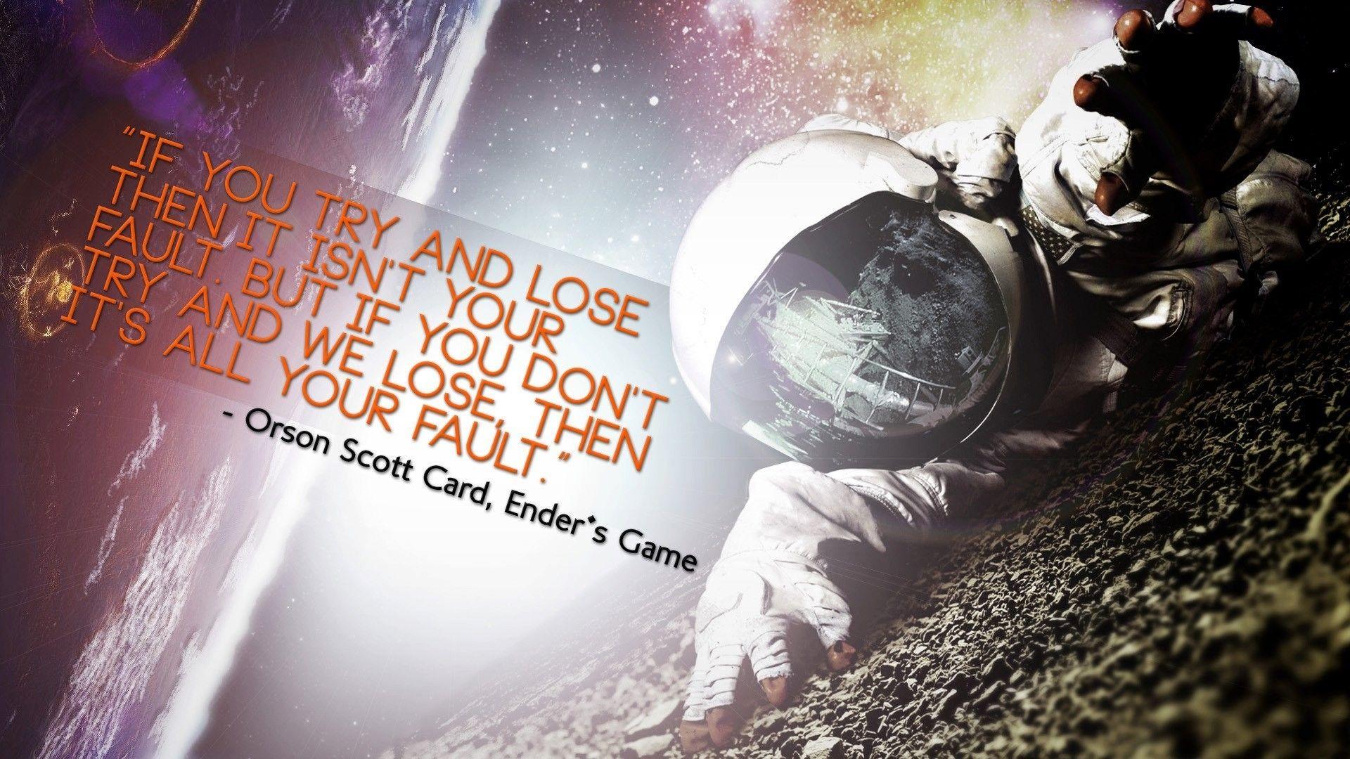1920x1080 outer space, quotes, rocks, typography, astronauts, science fiction, reflections, reaching out, literature wallpaper
