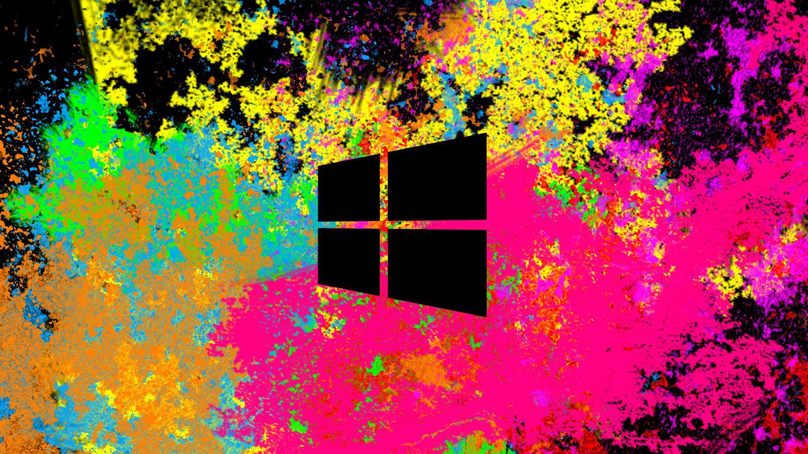 1600x900 Windows 8.1 Splat Colors Wallpaper
