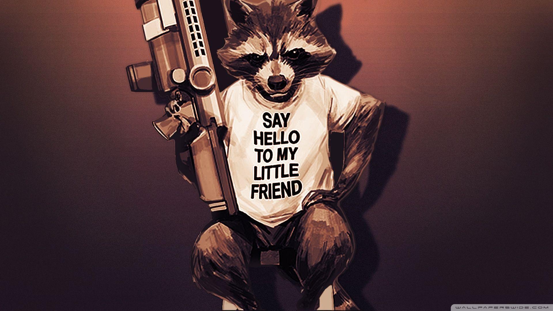 1920x1080 Rocket Raccoon of the Galaxy 2 Ultra HD Desktop Background Wallpaper for 4K UHD TV : Widescreen & UltraWide Desktop & Laptop : Tablet