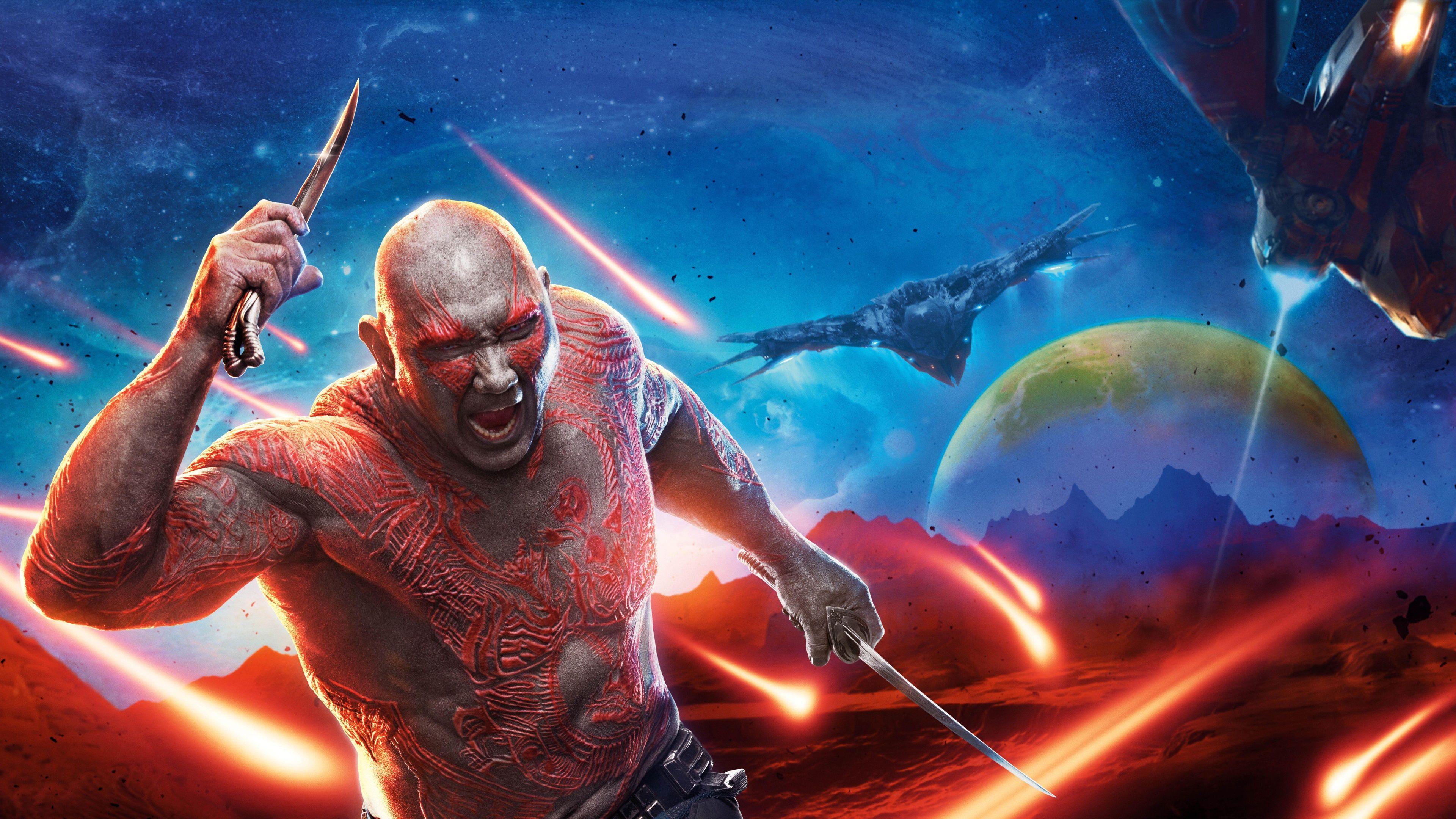 3840x2160 Wallpaper Dave Bautista, Guardians of the Galaxy Vol. 2 3840x2160 UHD 4K Picture, Image