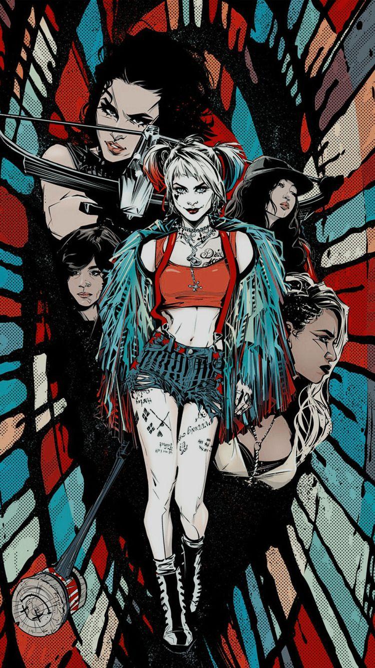 750x1334 birds of prey wallpaper