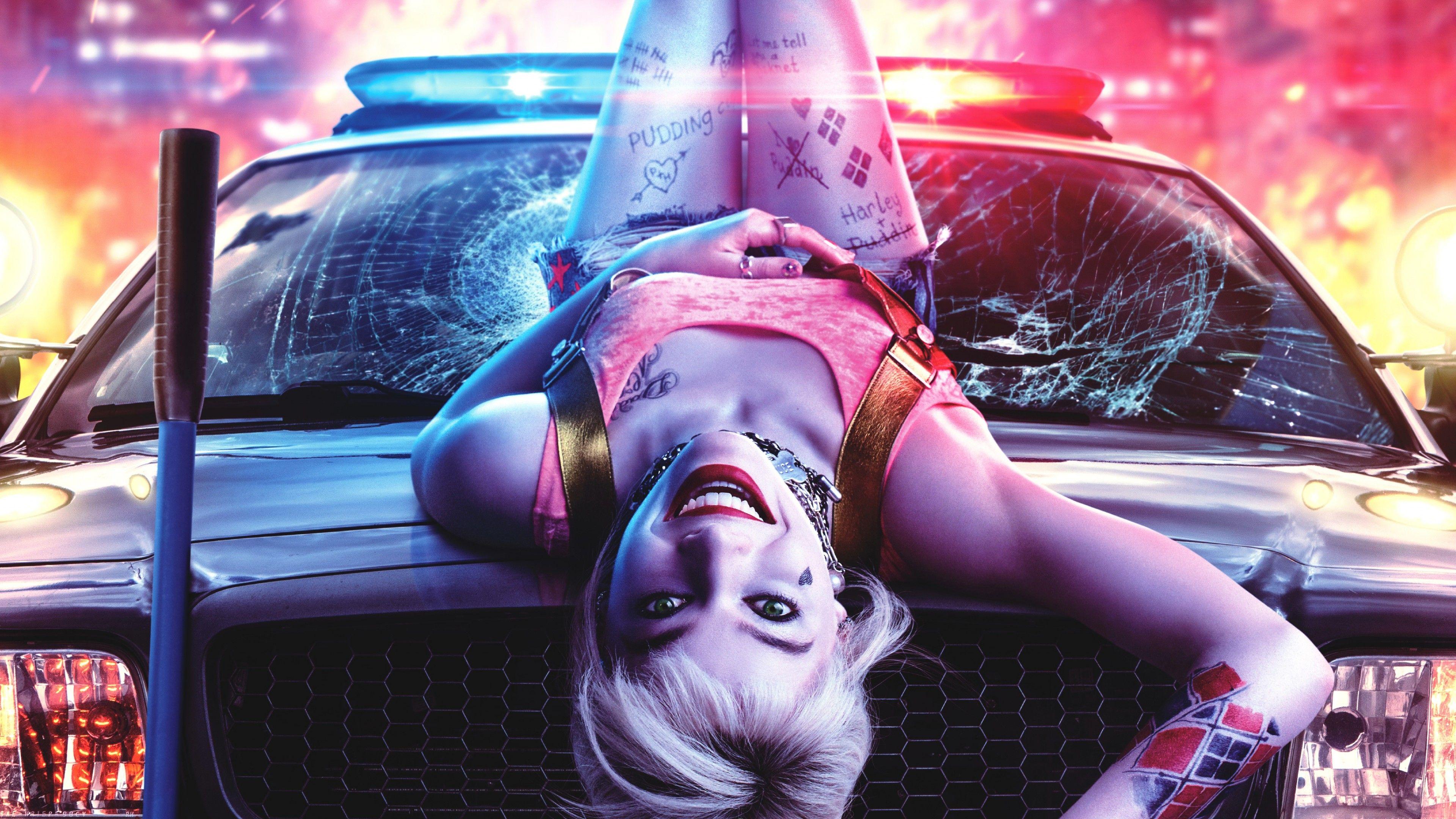 3840x2160 Harley Quinn 4K Wallpaper, Birds of Prey, Margot Robbie, DC Comics, Movies