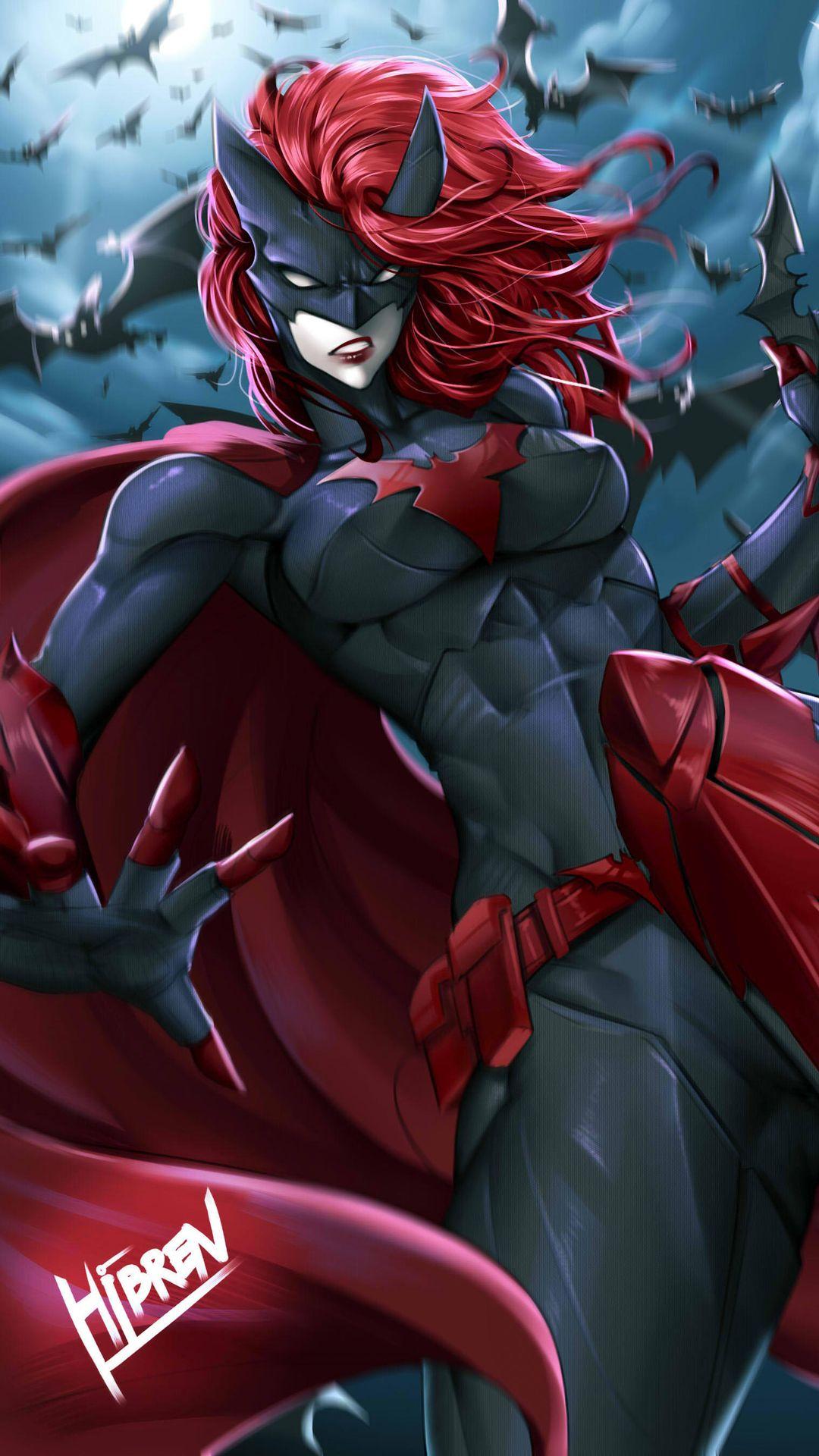 1080x1920 Batwoman Art Wallpaper