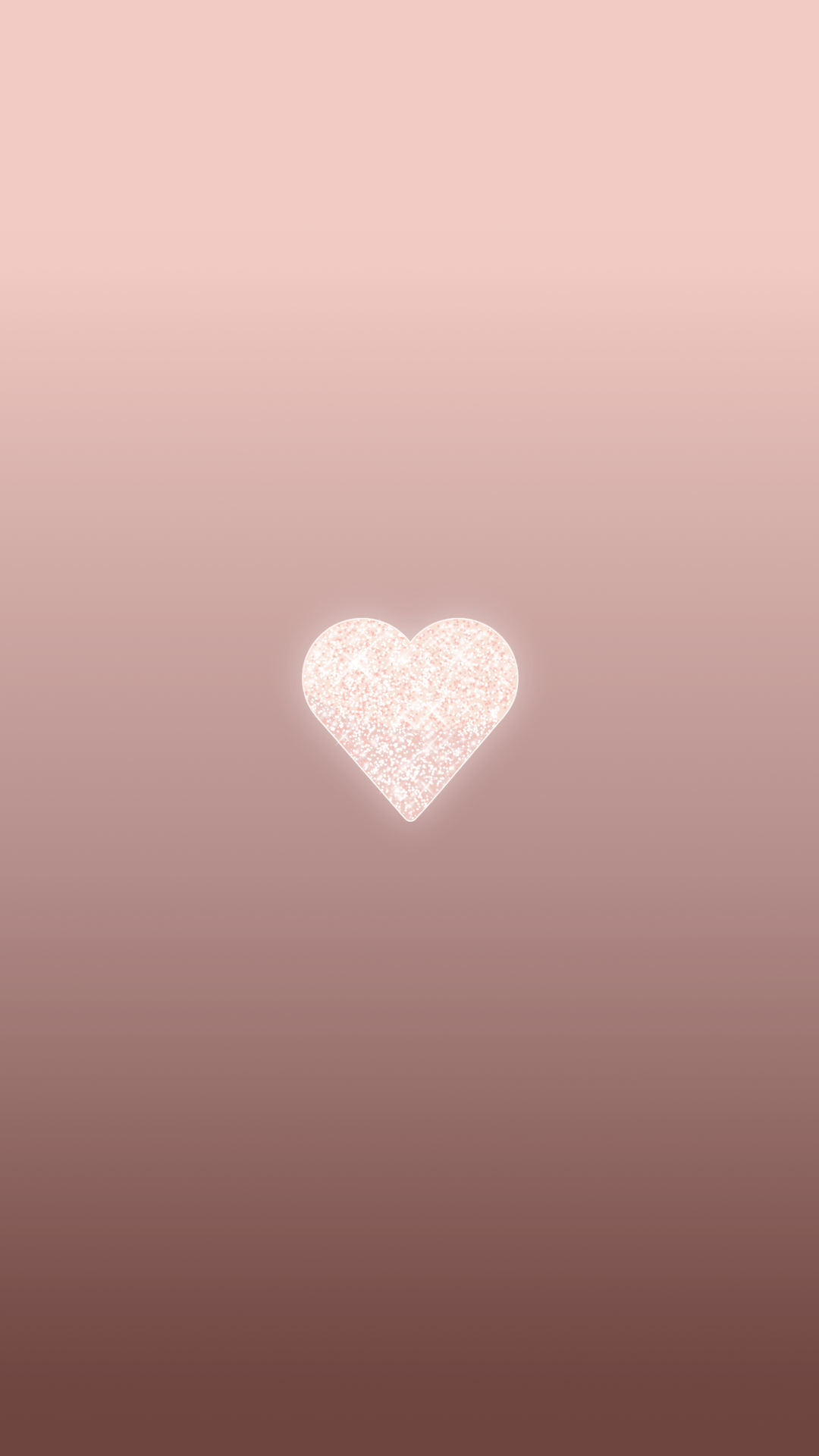 1080x1920 Rose Gold Heart Wallpaper