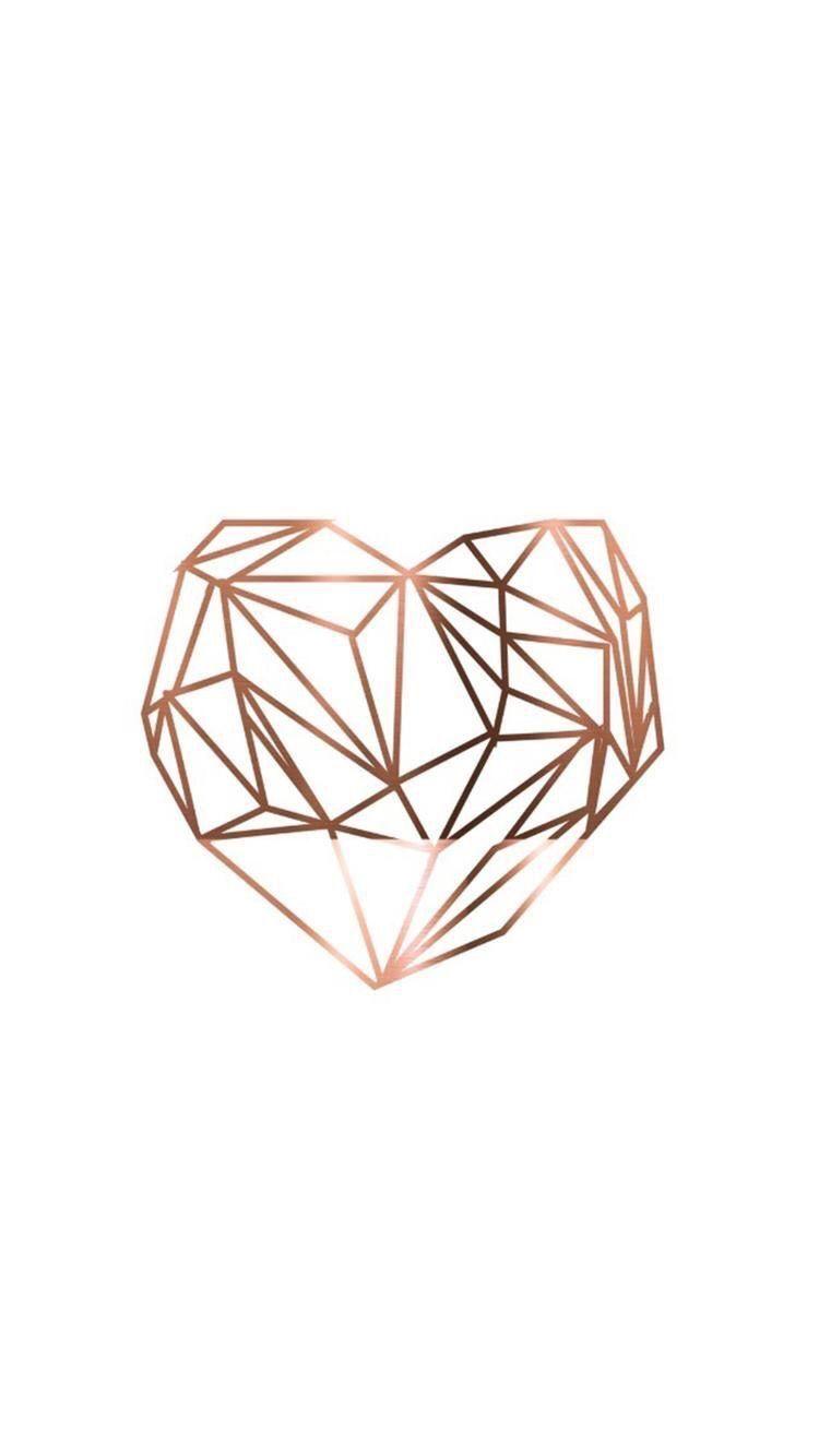 750x1334 DRESS UP YOUR TECH. iPhone wallpaper, iPhone background, Geometric heart