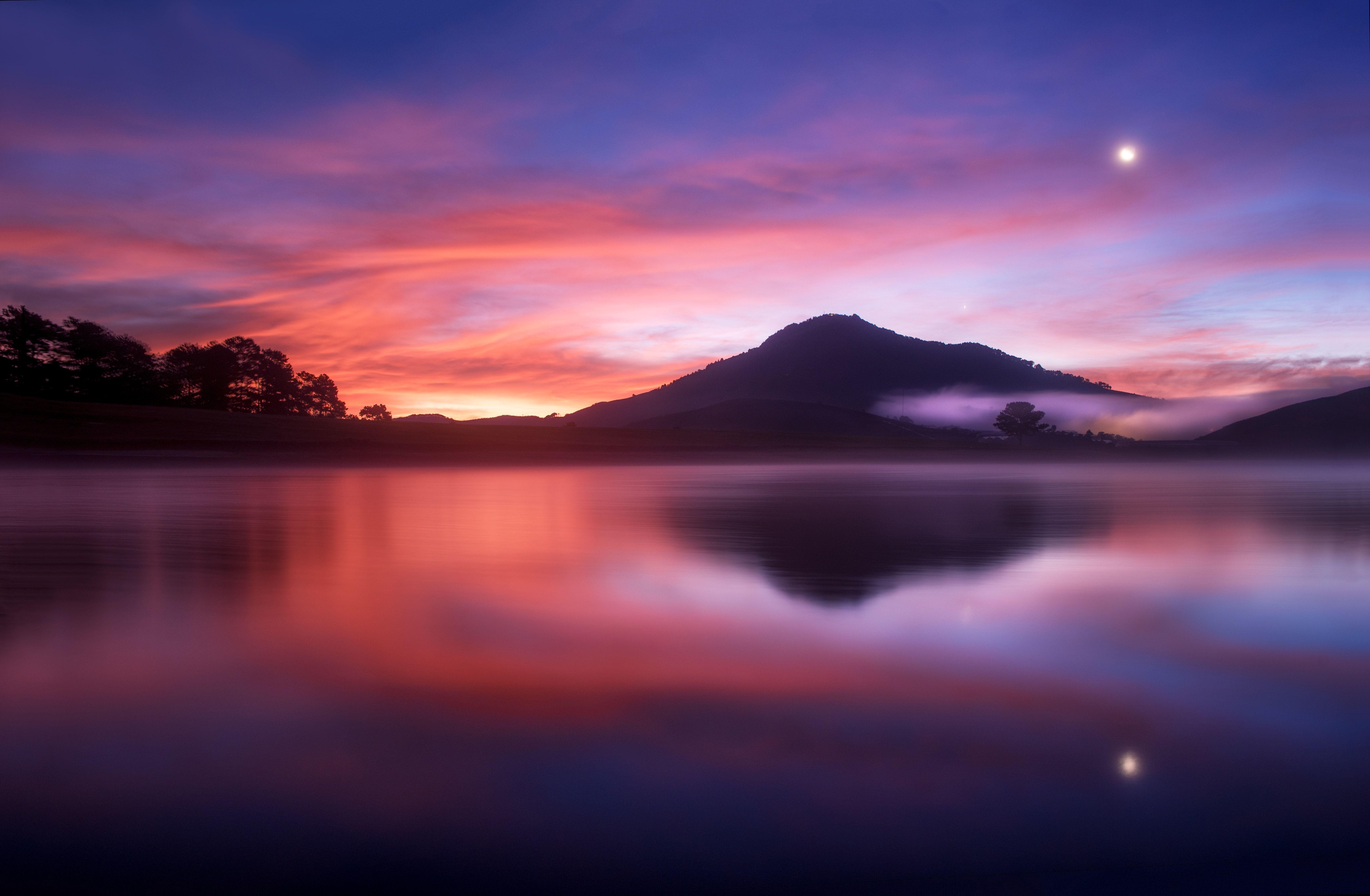 6312x4128 Water Under Blue And Red Sky, HD Nature, 4k Wallpaper, Image, Background, Photo and Picture
