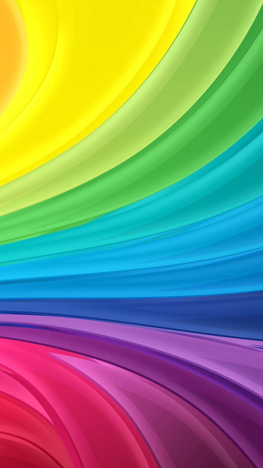 864x1536 Colorful Bent Abstract Lines Illustration iPhone 5 Wallpaper HD