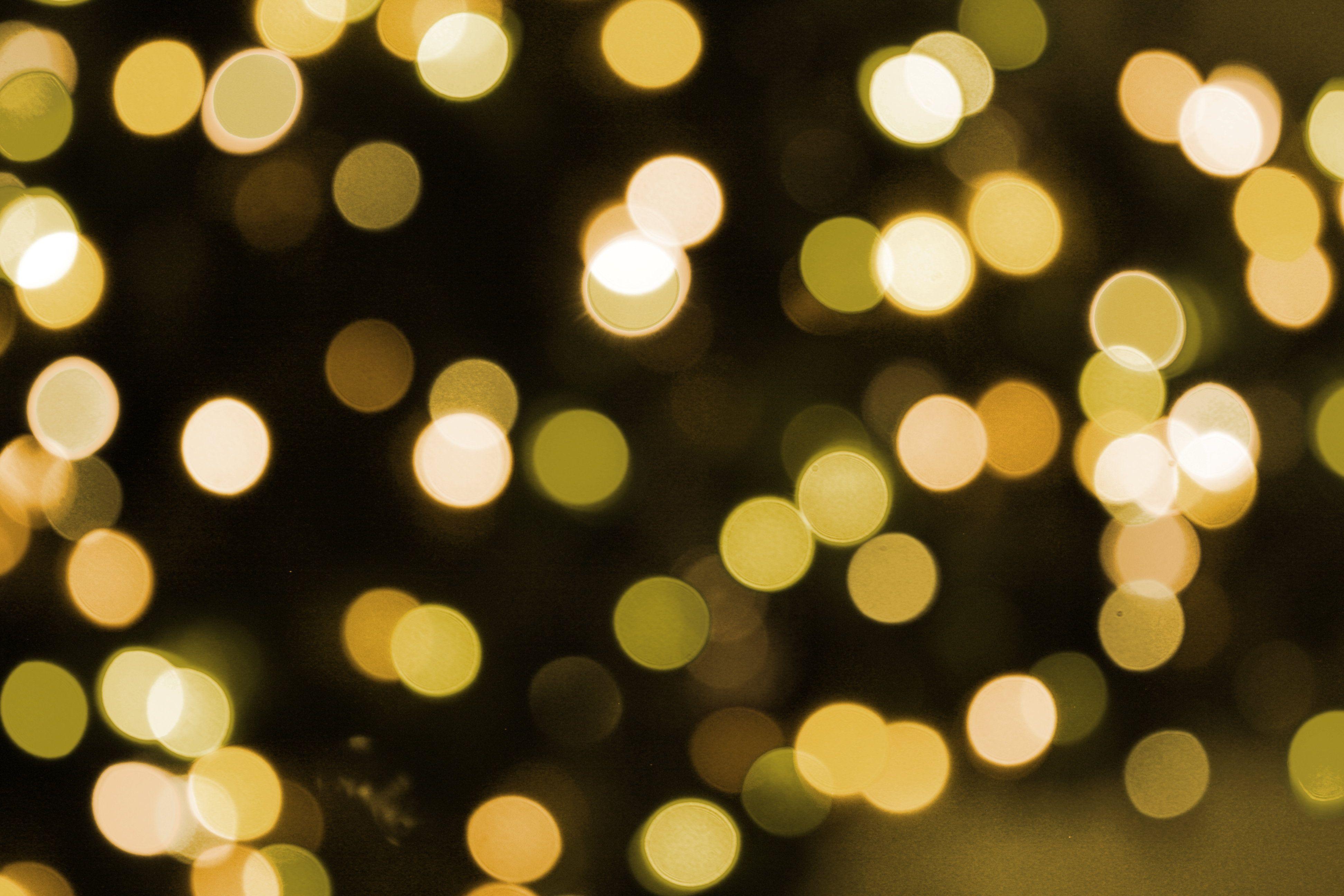 3888x2592 Soft Focus Gold Christmas Lights Texture Picture. Free Photograph. Photo Public Domain