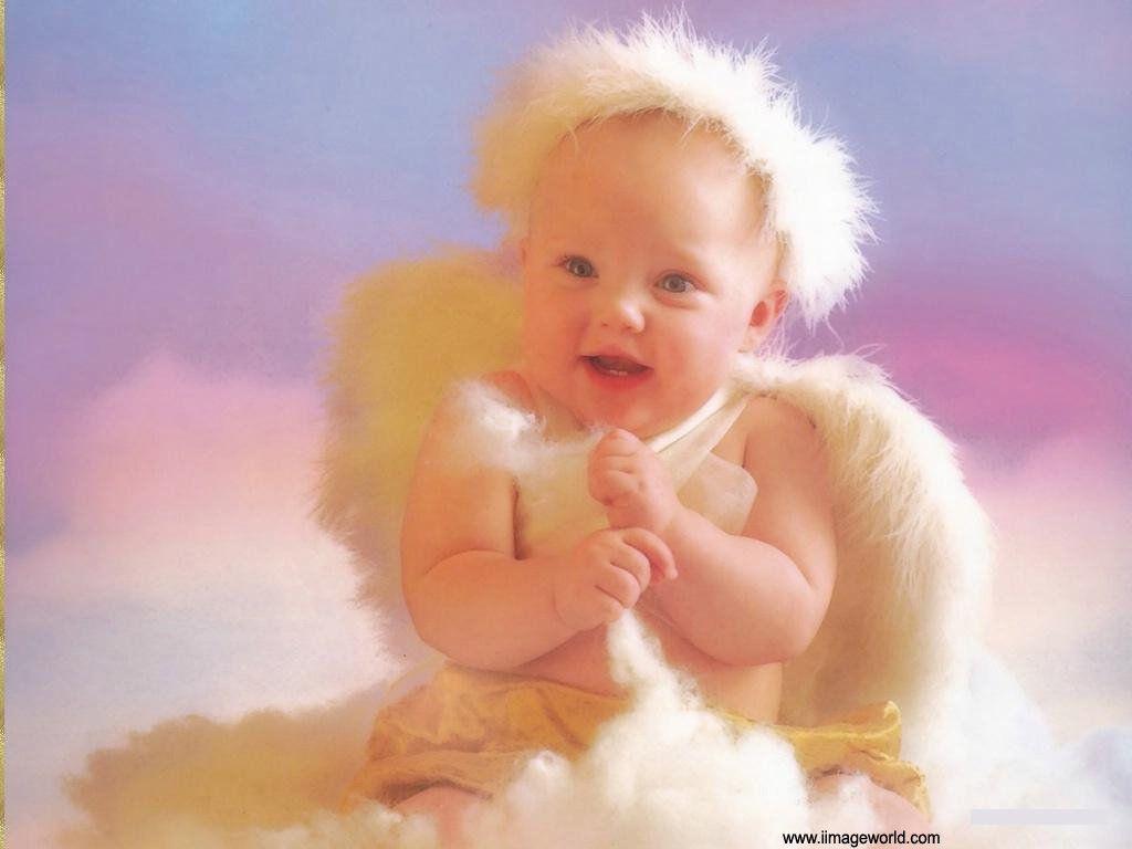 1024x768 Angel Babies Wallpaper
