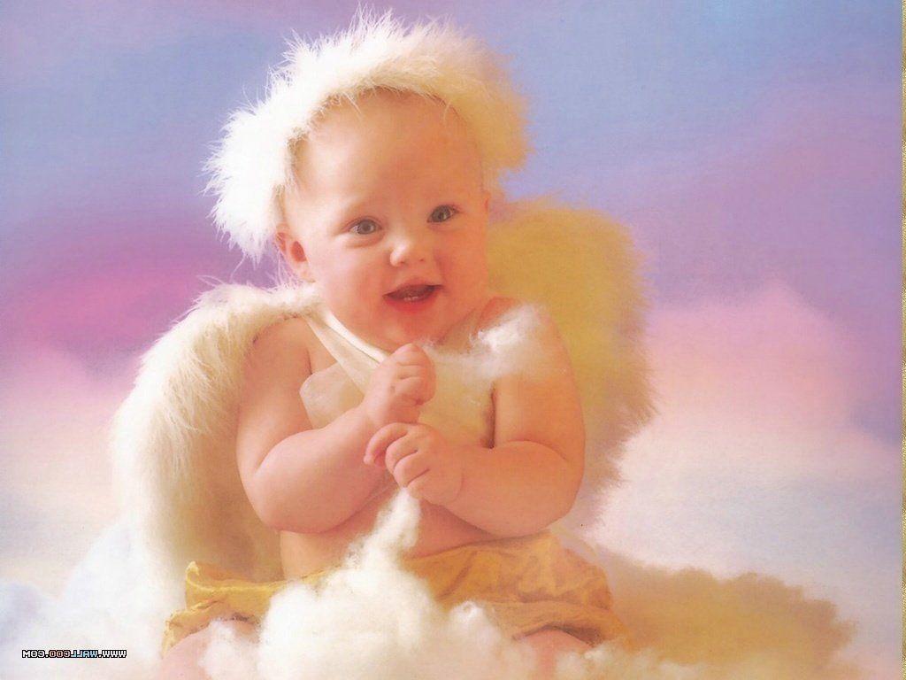 1024x768 Free Wallpaper Baby Angels