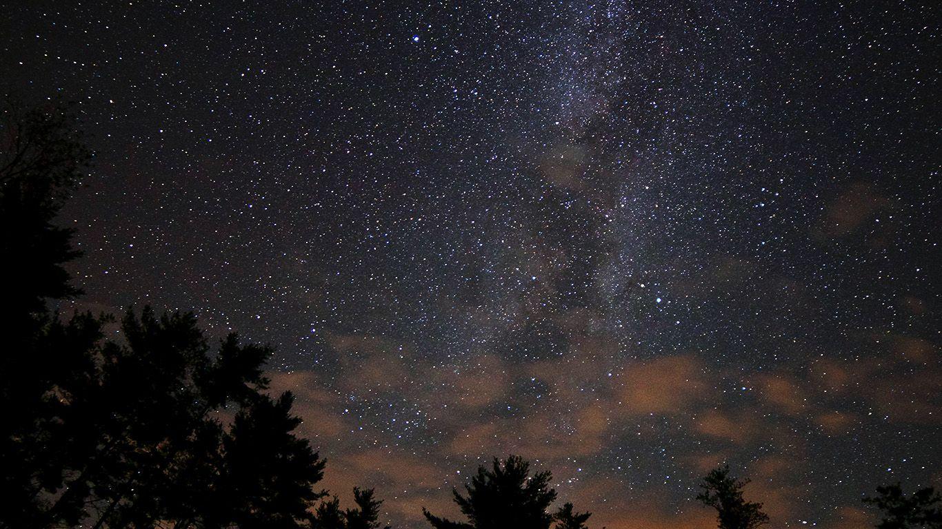 1366x768 Night Sky Stars Desktop Wallpaper HD HD Wallpaper