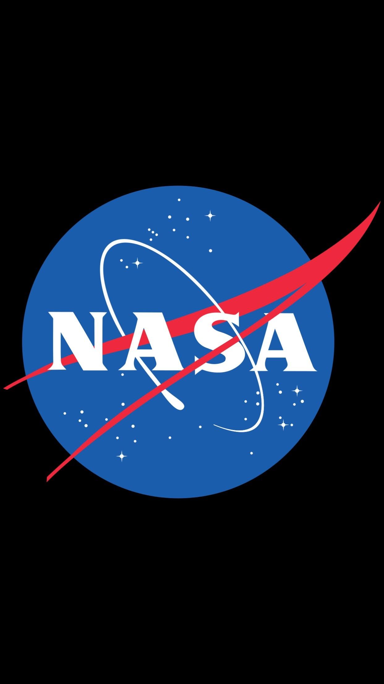 1242x2208 Nasa Logo iPhone X Wallpaper