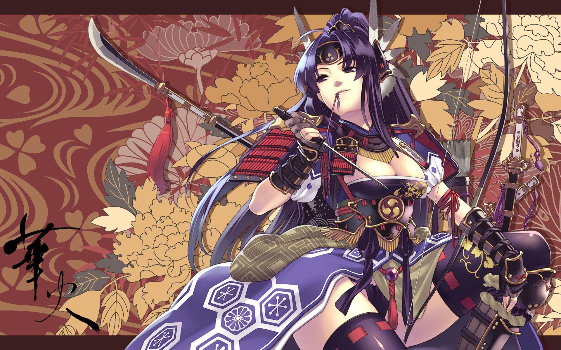 Anime Girl Samurai Wallpaper gambar ke 4